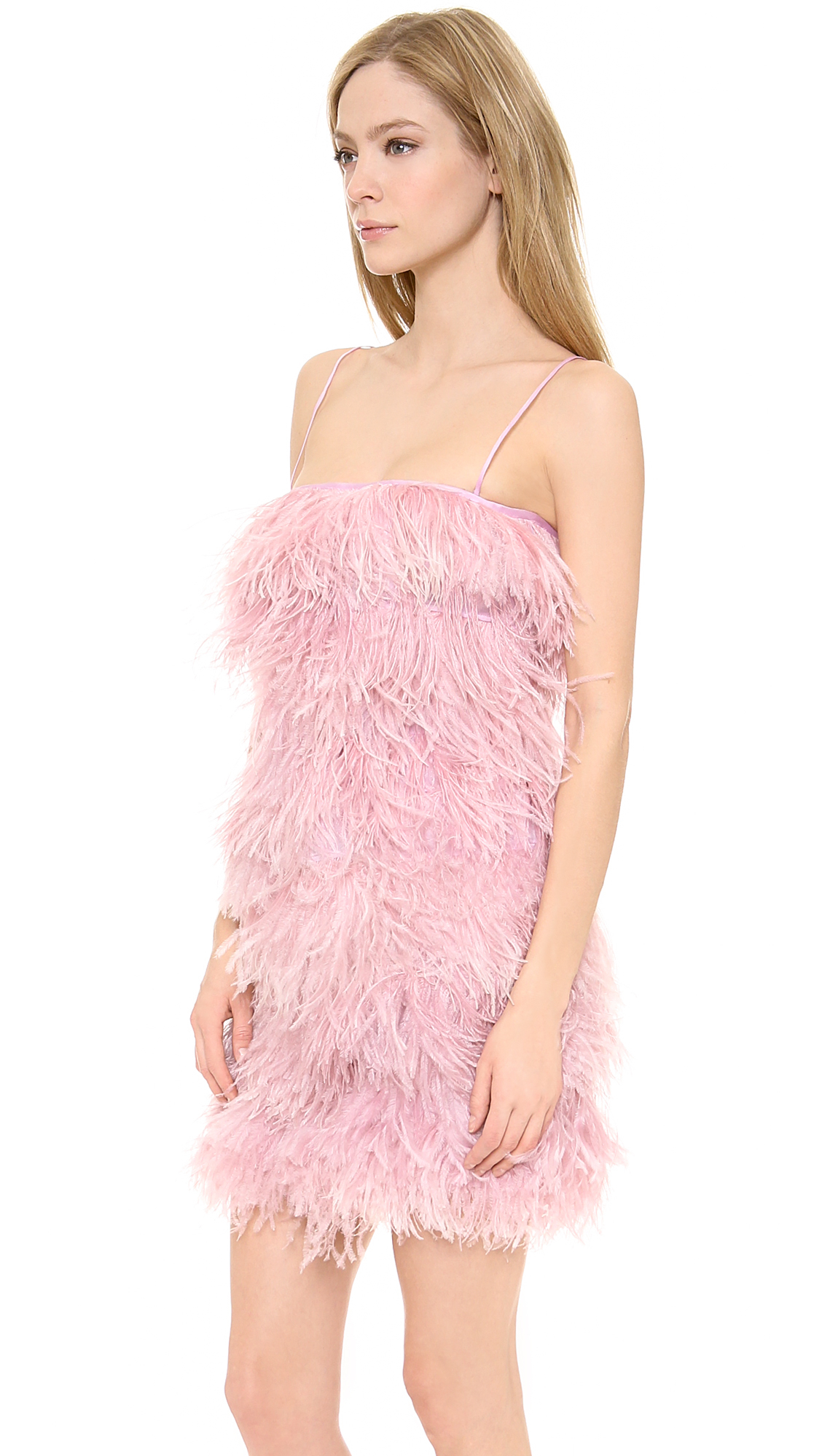 no 21 pink dress N°21 Feather Dress Pink