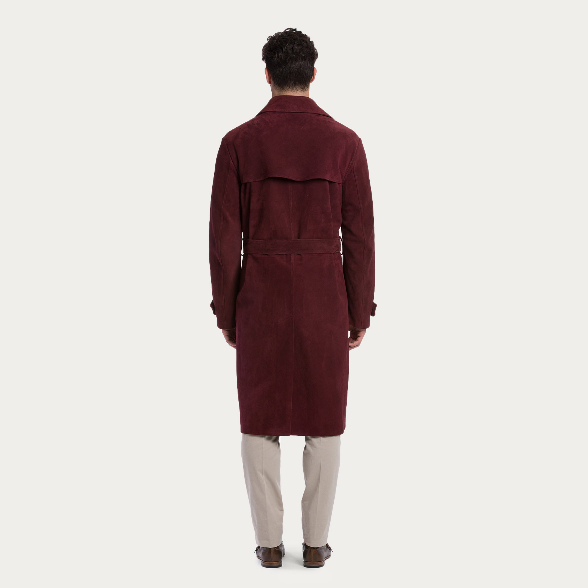Lyst Bally Trench Coat in Red for Men