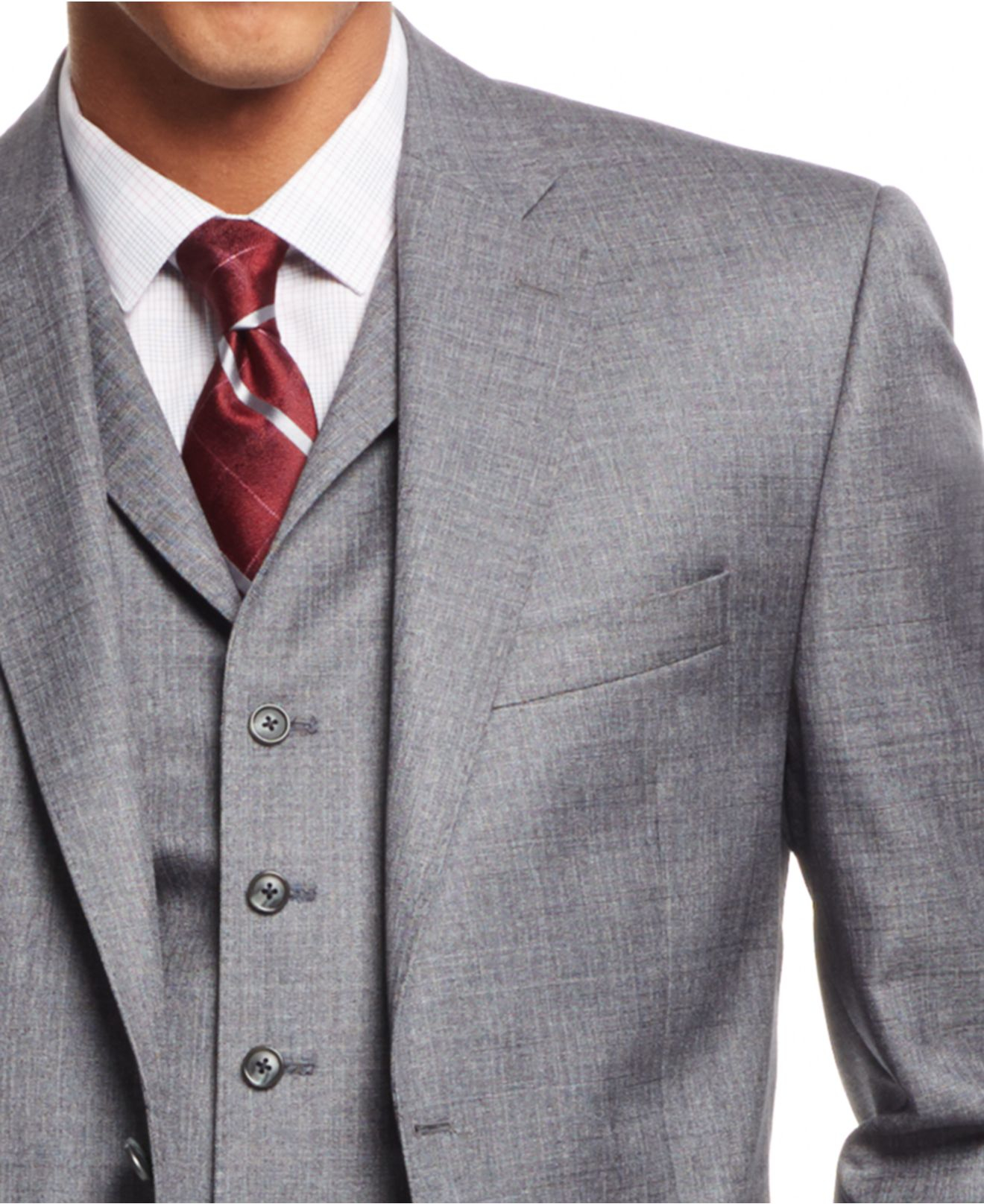 j belts men's crew Sharkskin Tall john Medium Sean And Big Vested Grey