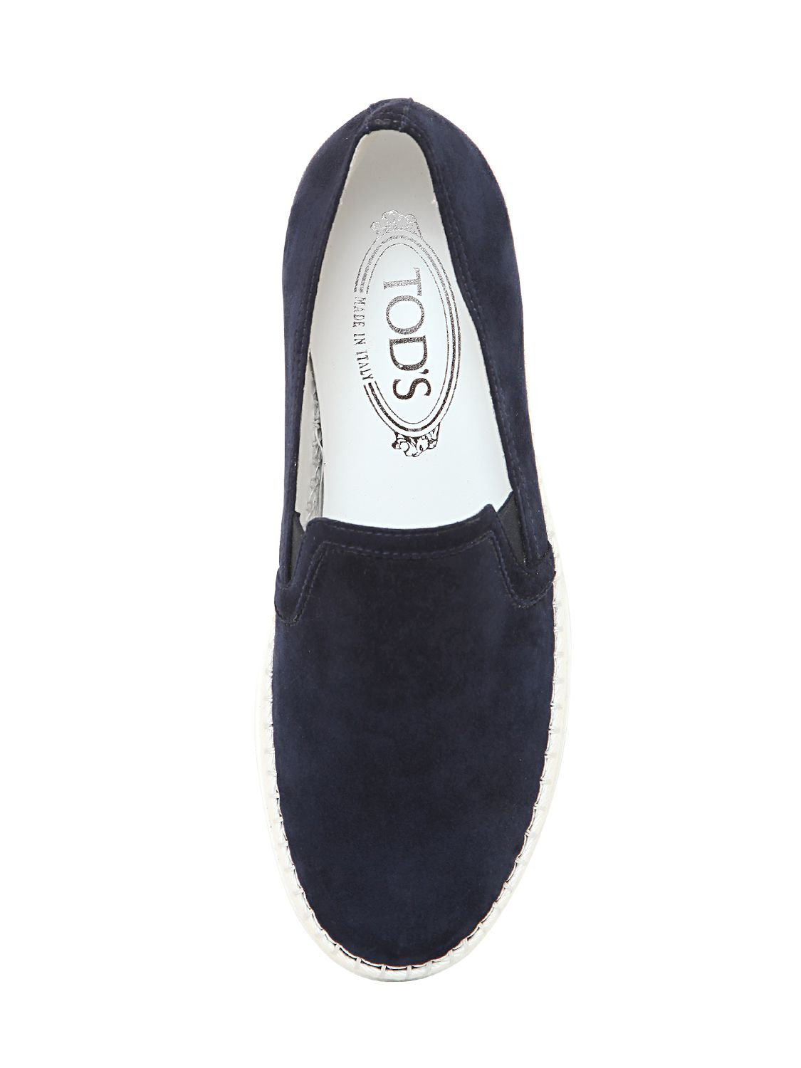 Lyst - Tod'S Suede Slip On Sneakers in Blue for Men