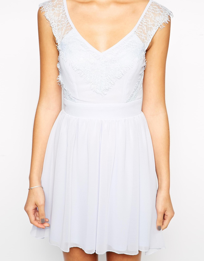 mae lace skater dress
