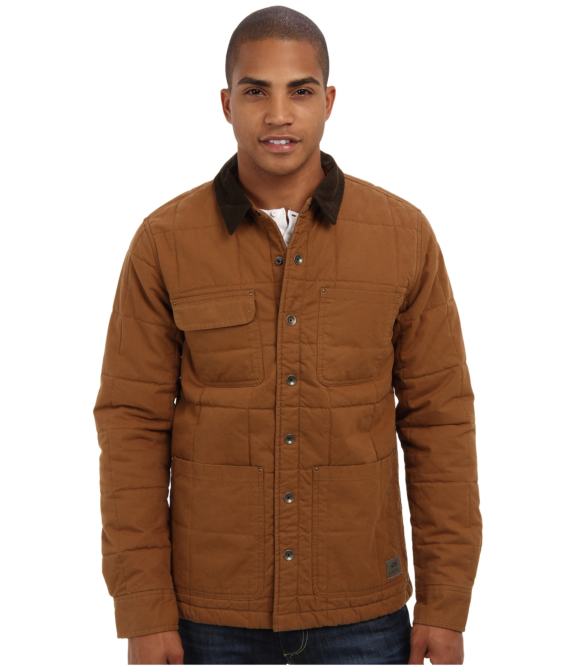 vans jacket Brown