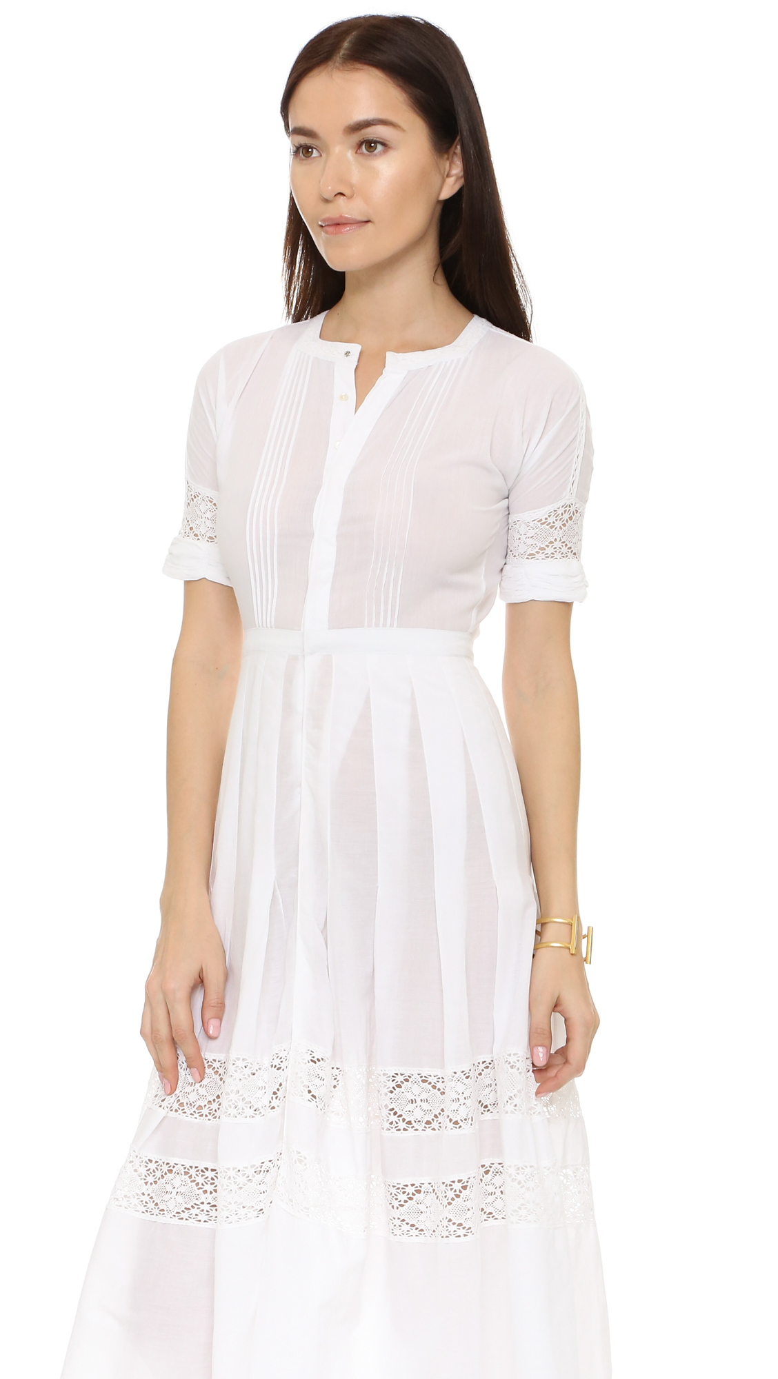 white normal frocks