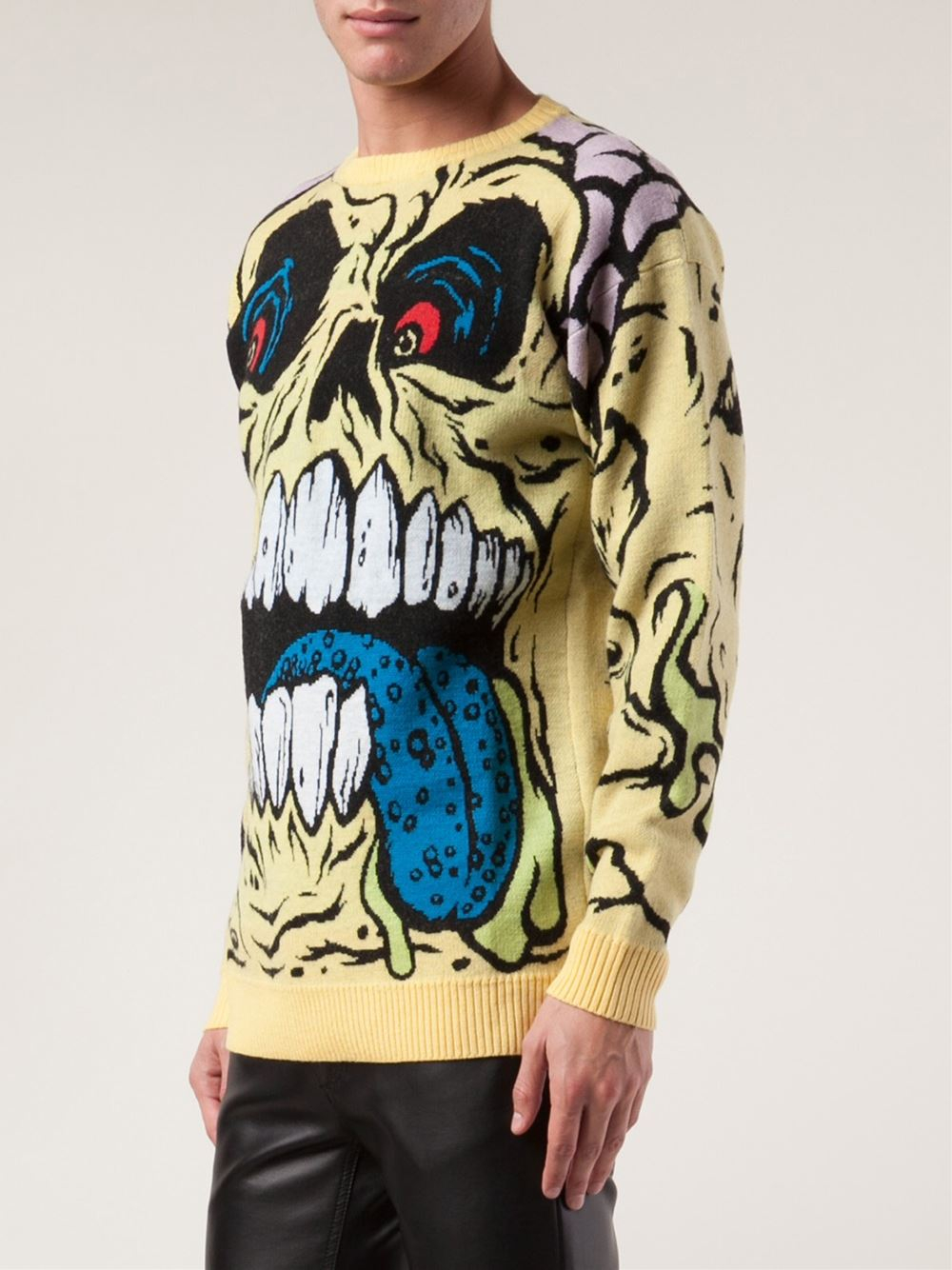 Jeremy Scott 'Madball' Knit Sweater in Yellow for Men | Lyst Jeremy Scott 'Madball' Knit Sweater in Yellow for Men | Lyst