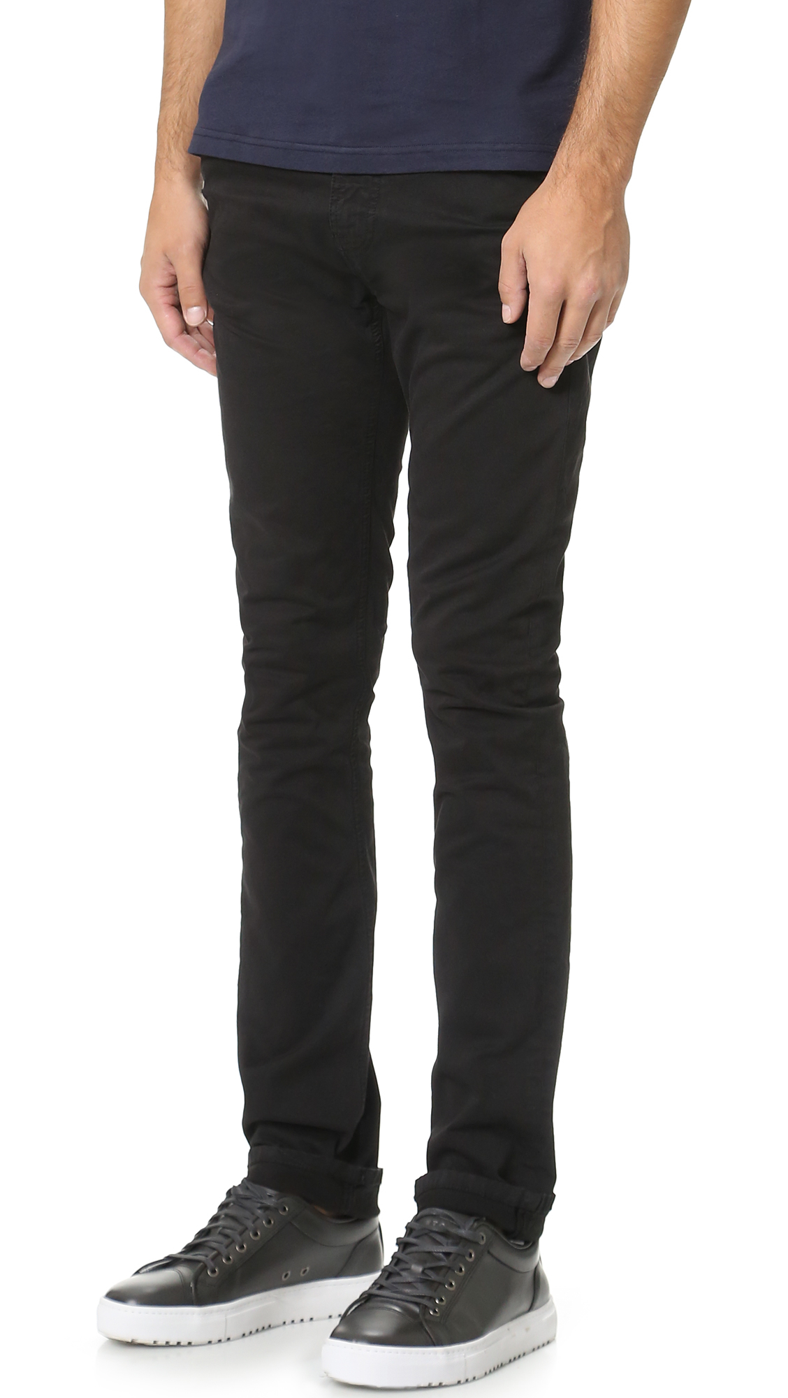 nudie jeans slim adam black