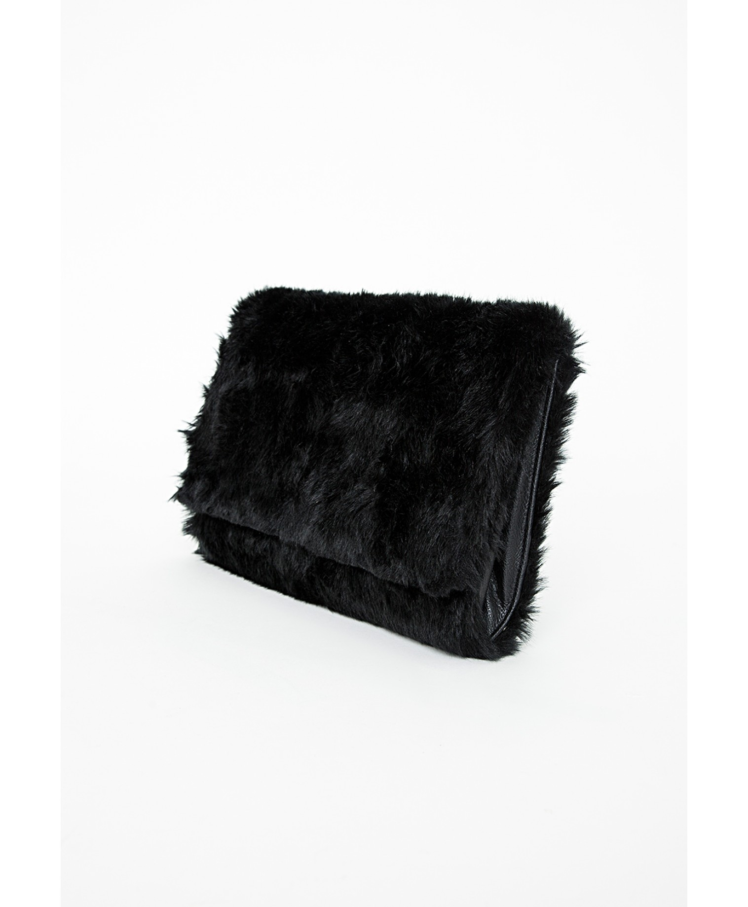 black fur clutch