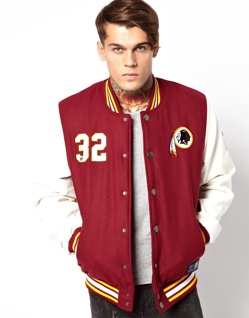 Majestic Washington Redskins Dean Letterman Jacket for Men - Lyst