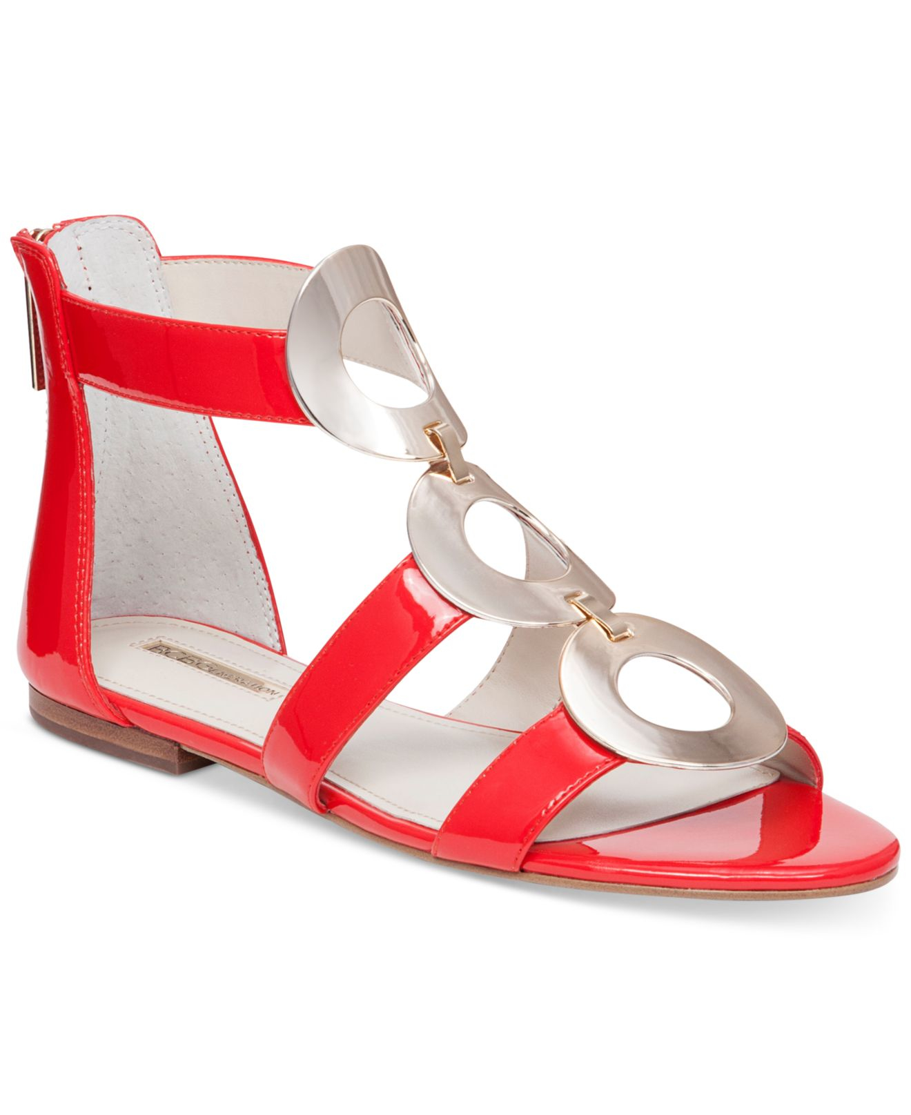 bcbg red sandals