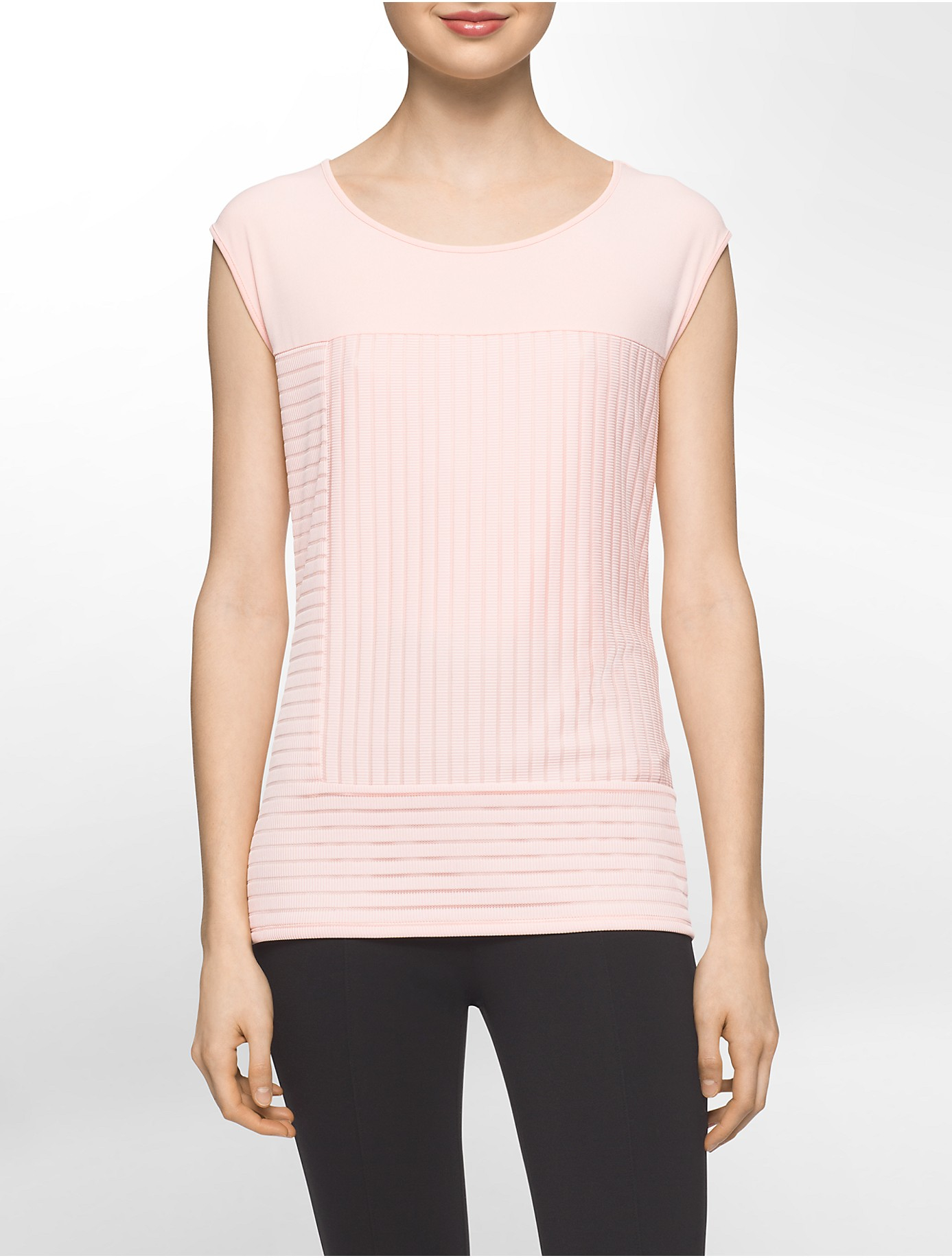 calvin klein sleeveless windowpane textured to calvin klein sleeveless windowpane textured to