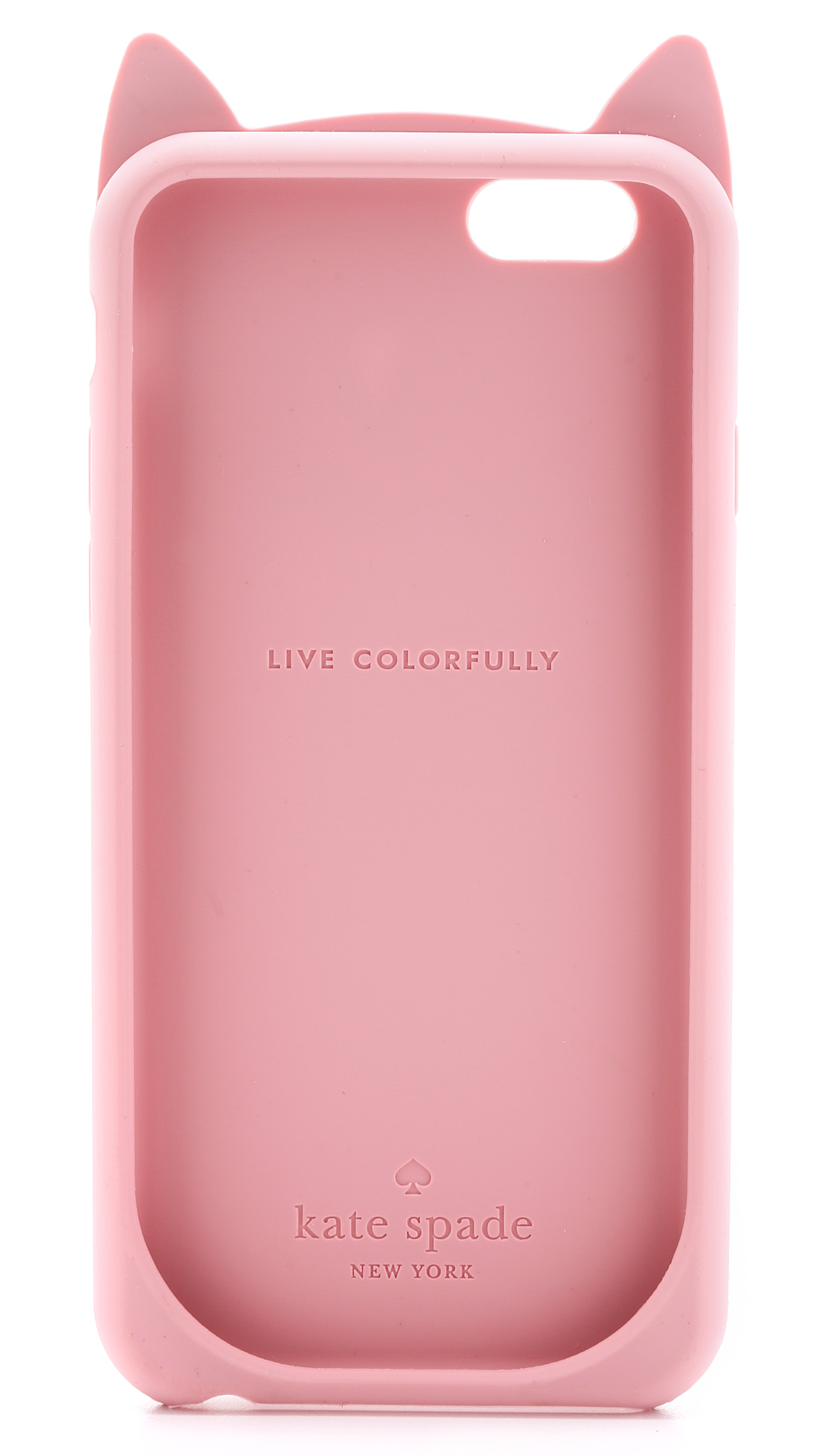 Kate Spade Silicone Cat Iphone 6 Case Dusty Jade In Pink Lyst