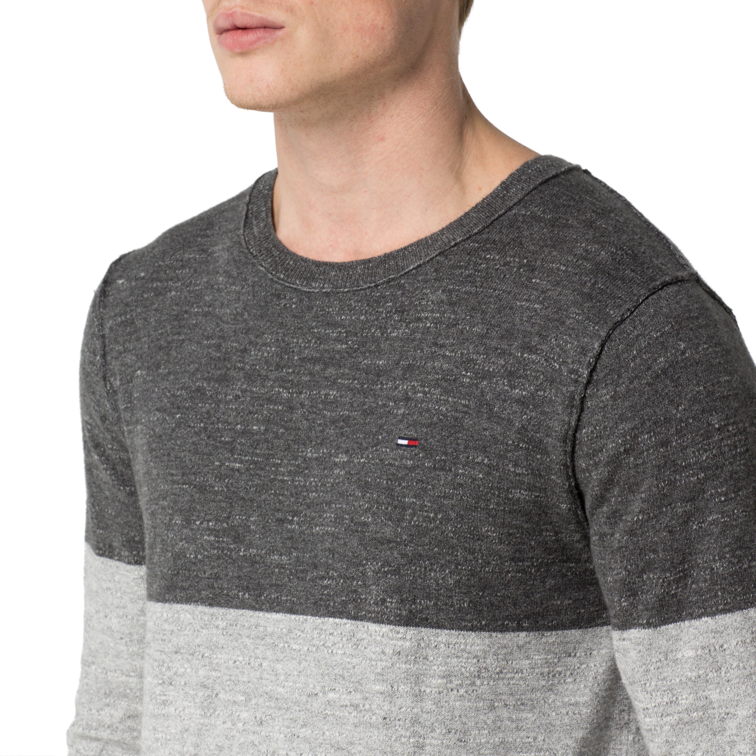 Tommy Hilfiger Cotton Georgia Sweater in Grey (Gray) for Men - Lyst
