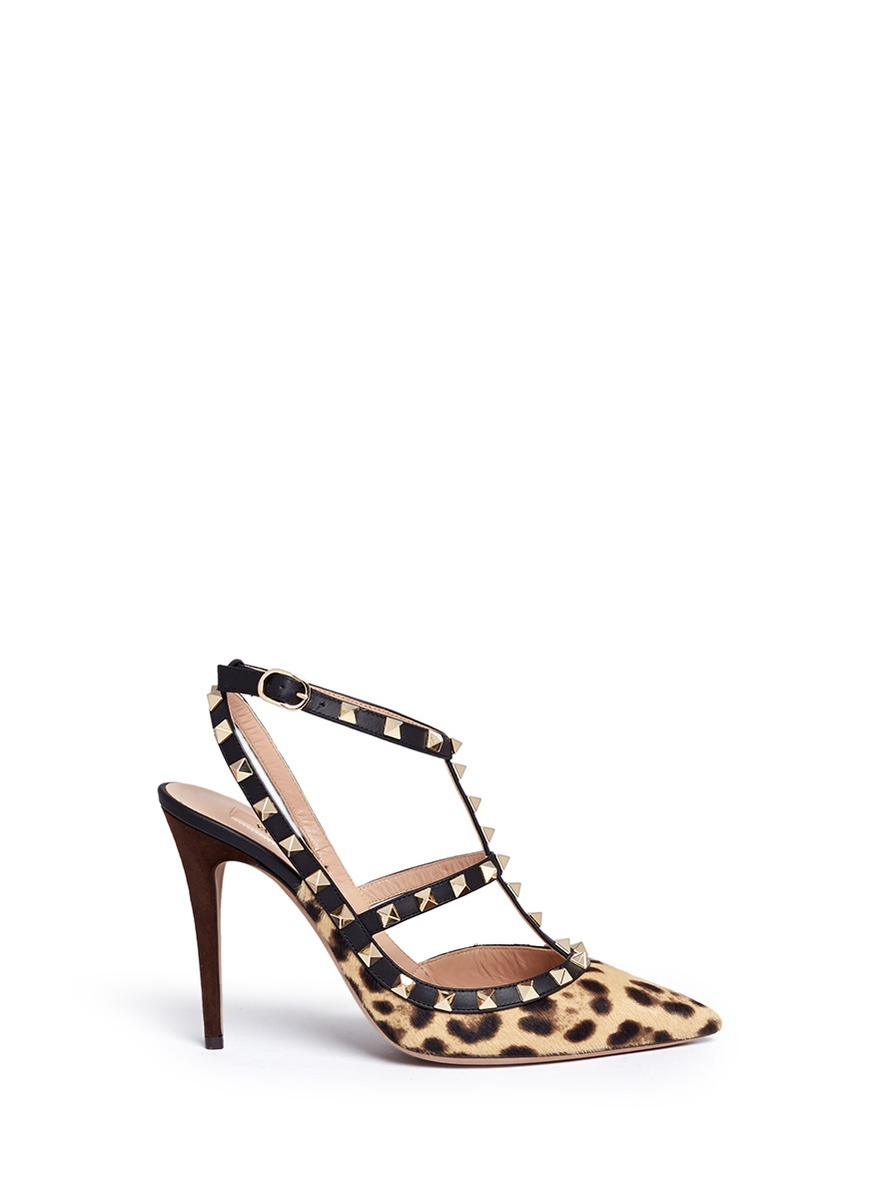 valentino rockstud leopard