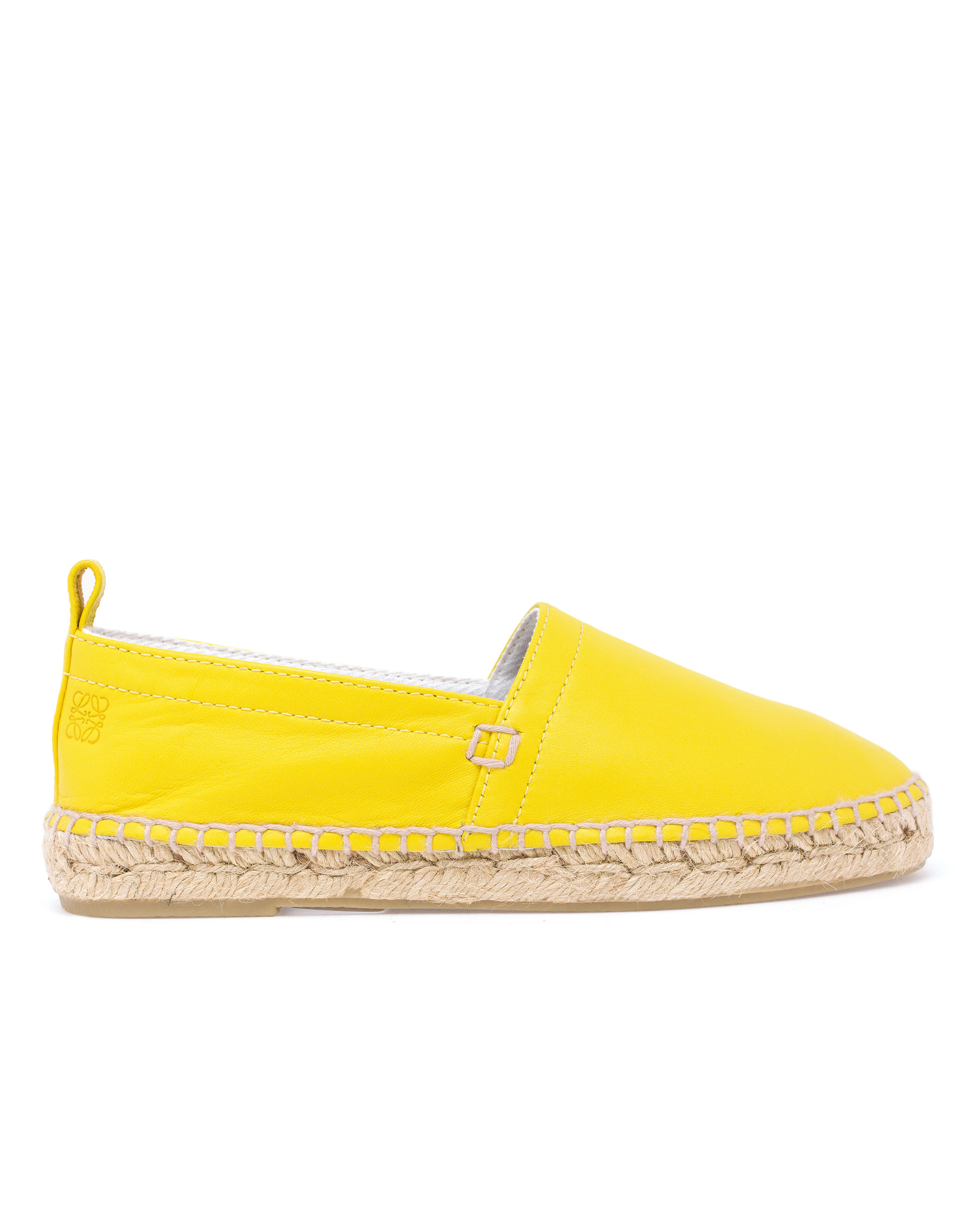 Lyst Loewe Leather Espadrilles in Yellow