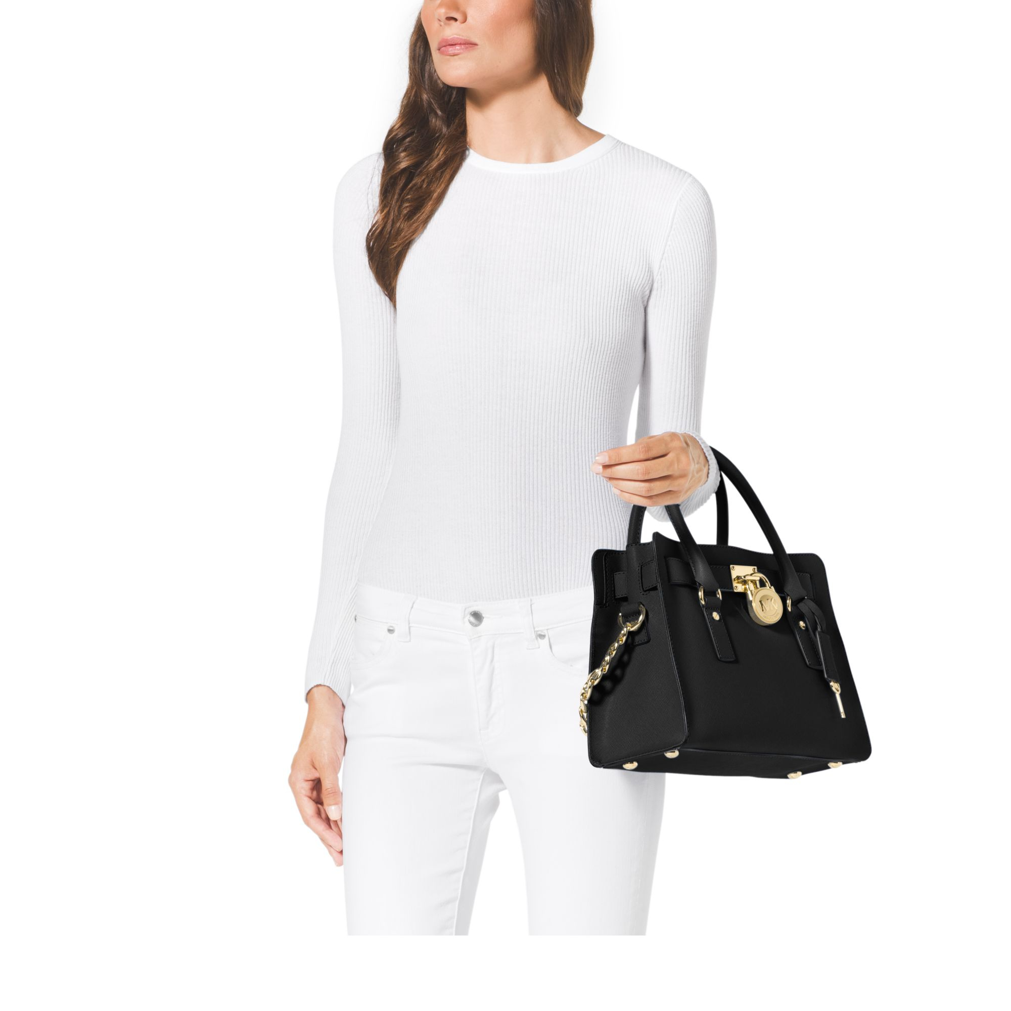 michael kors hamilton satchel large