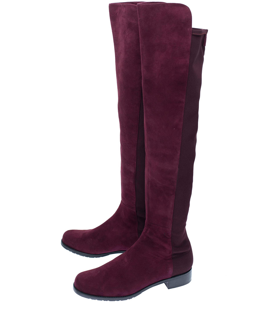 stuart weitzman burgundy boots