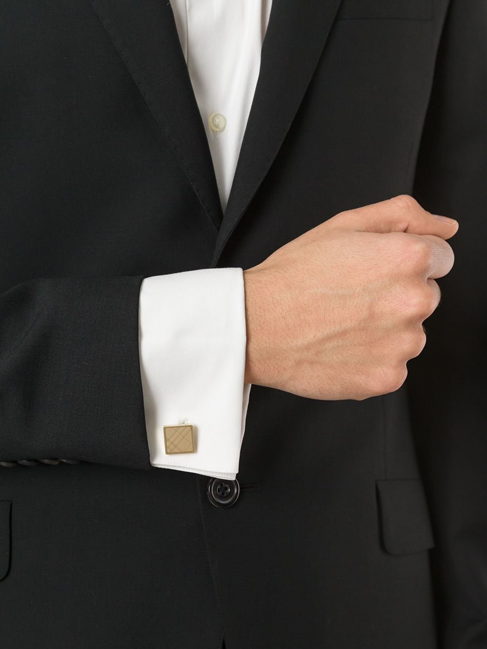 burberry gold cufflinks