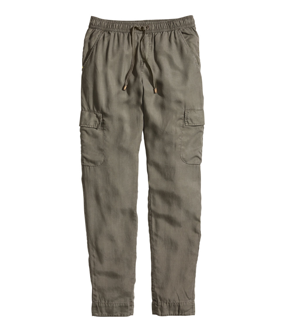 h&m green cargos