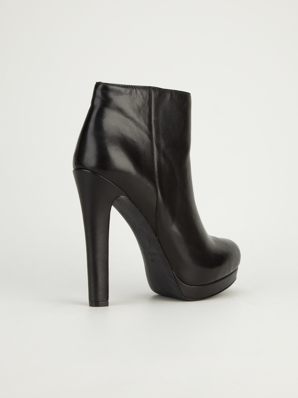 Ash High Heel Ankle Boot in Black | Lyst