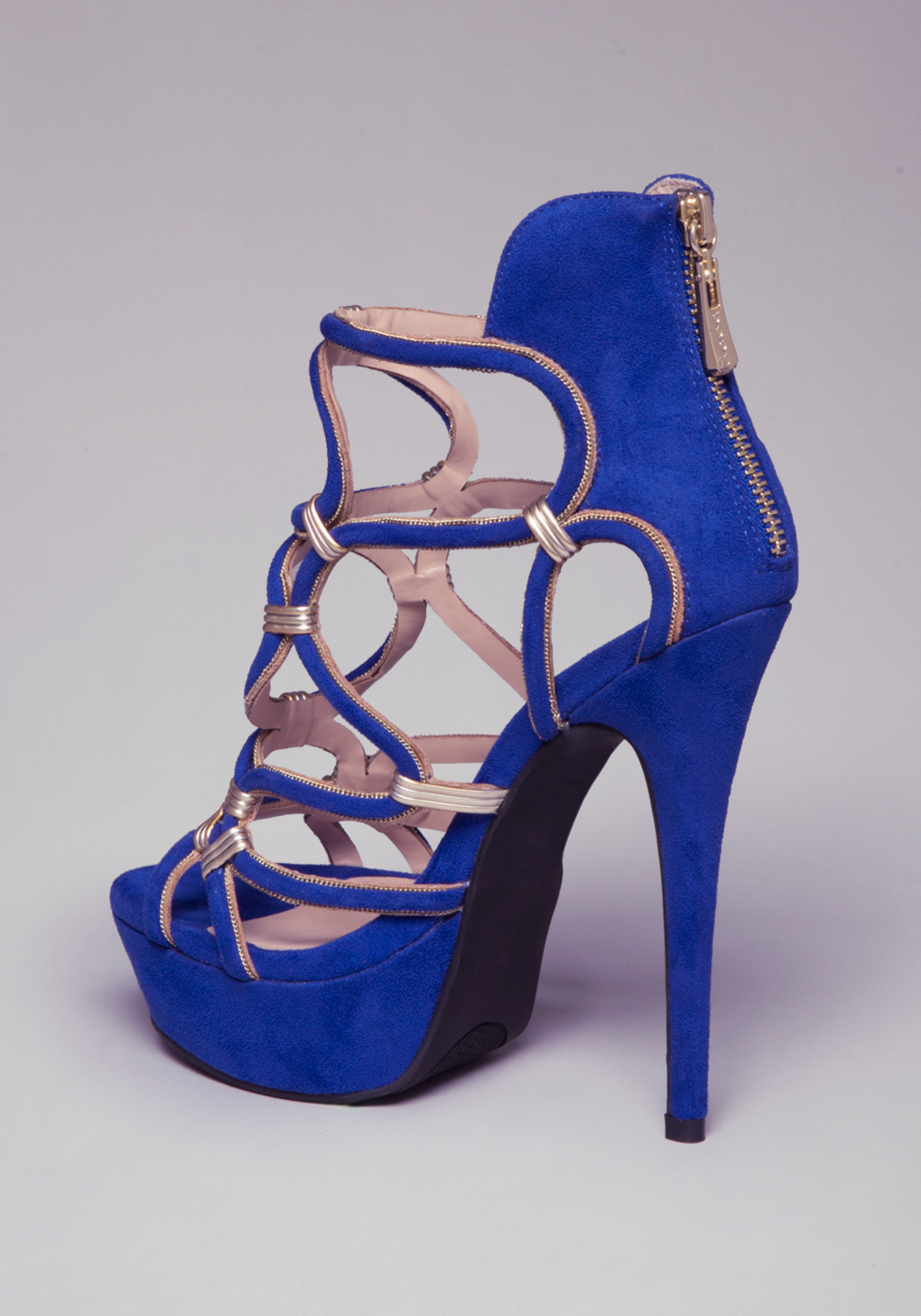 Bebe Charmaine Strappy Sandals in Blue - Lyst