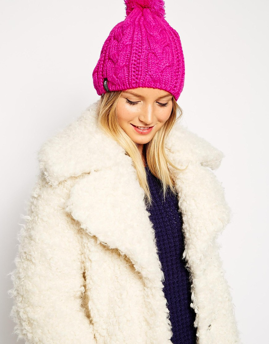 north face pom hat