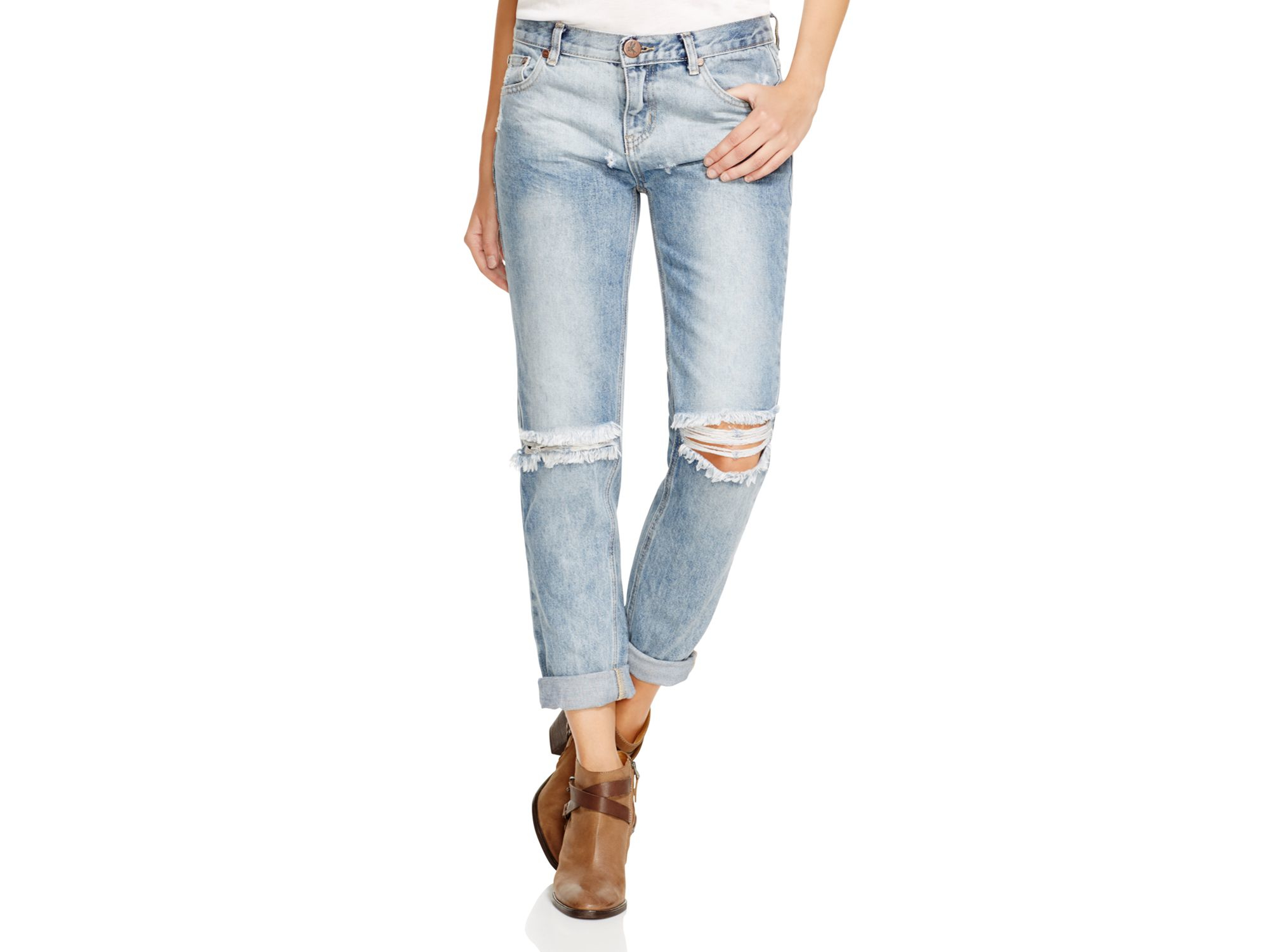 one teaspoon ripped jeans