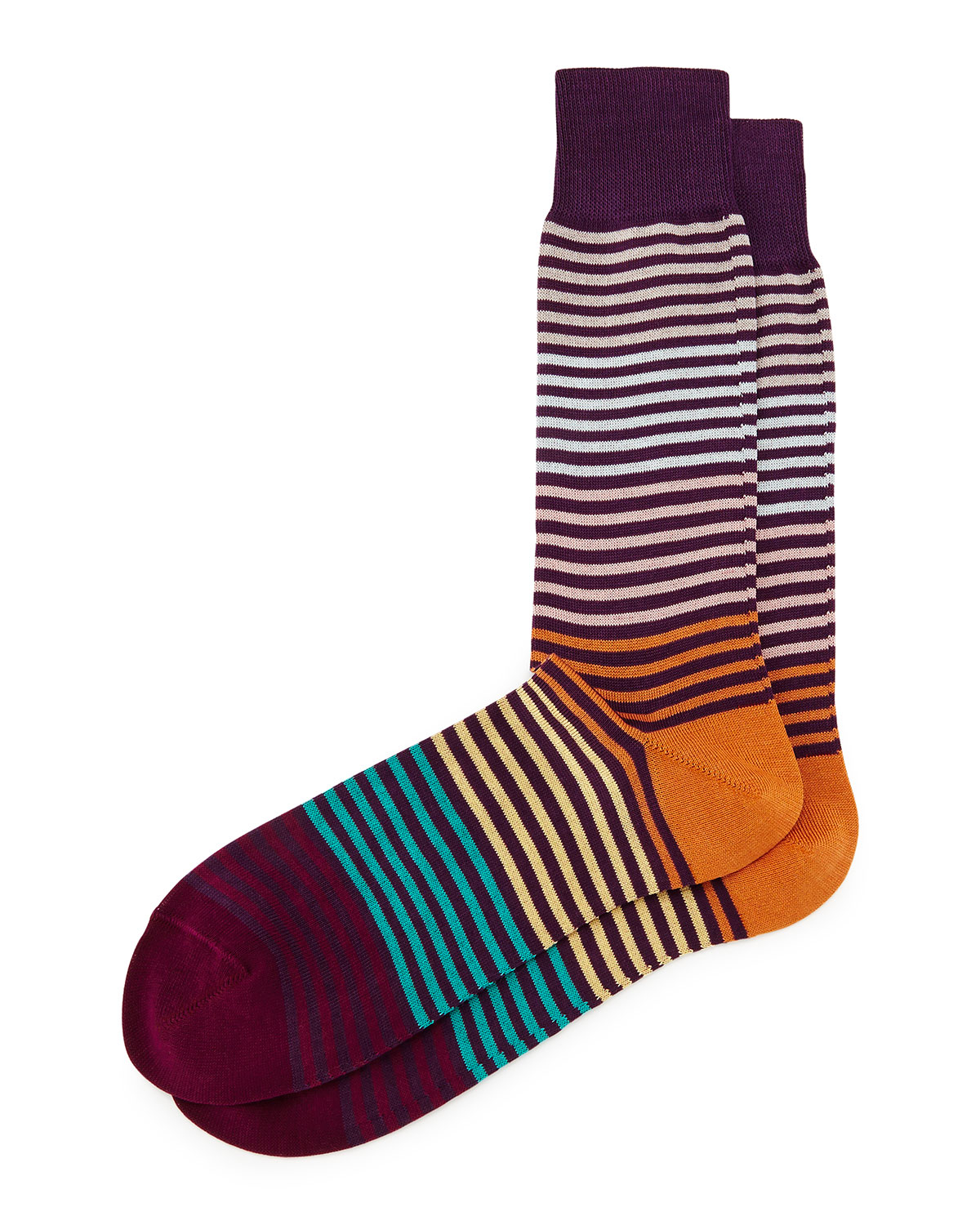 Paul smith Pastel Multi Stripe Socks in Purple for Men | Lyst