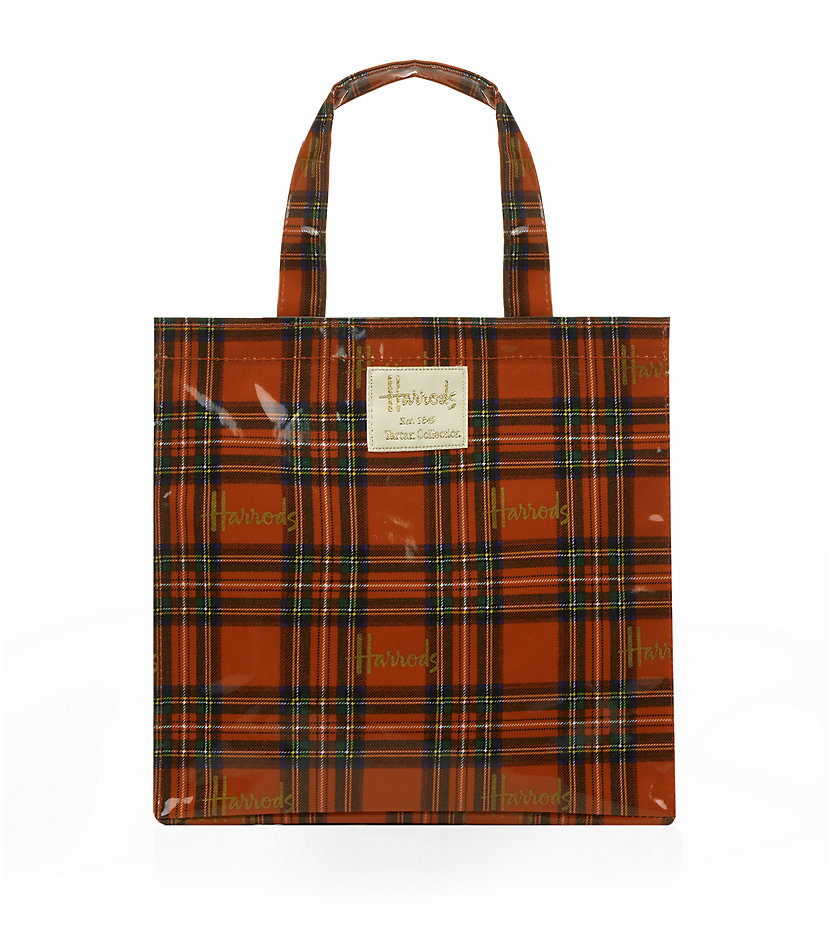 Harrods Small Royal Stewart Tartan Shopper Bag in Red Lyst UK
