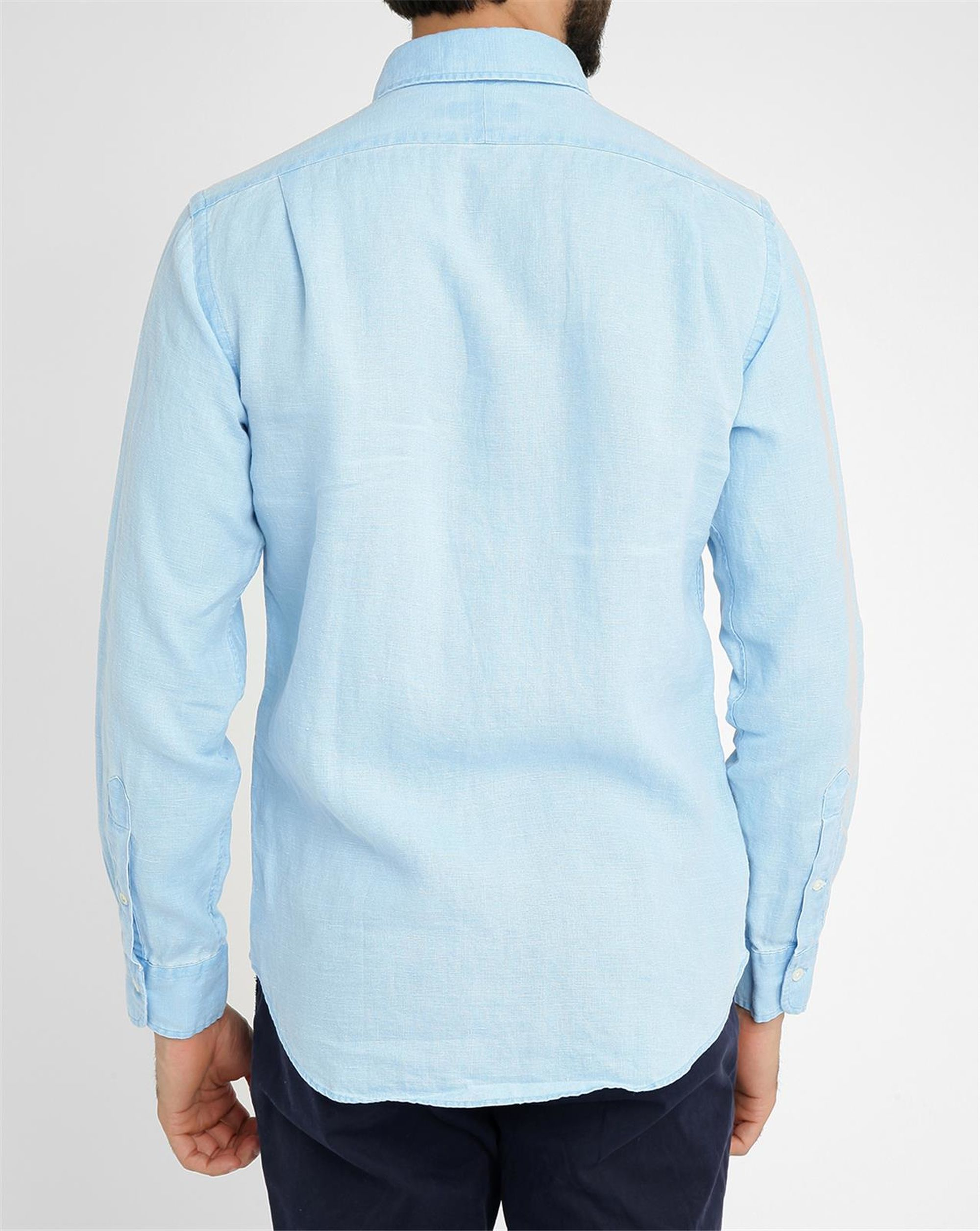 slim fit sky blue shirt