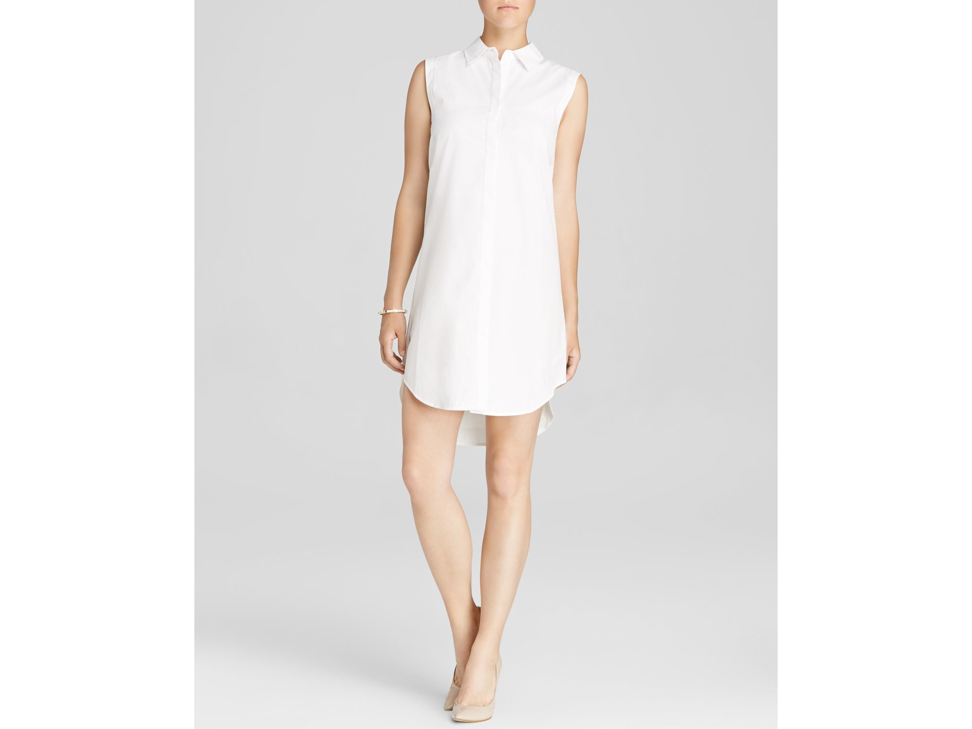 eileen fisher white dress