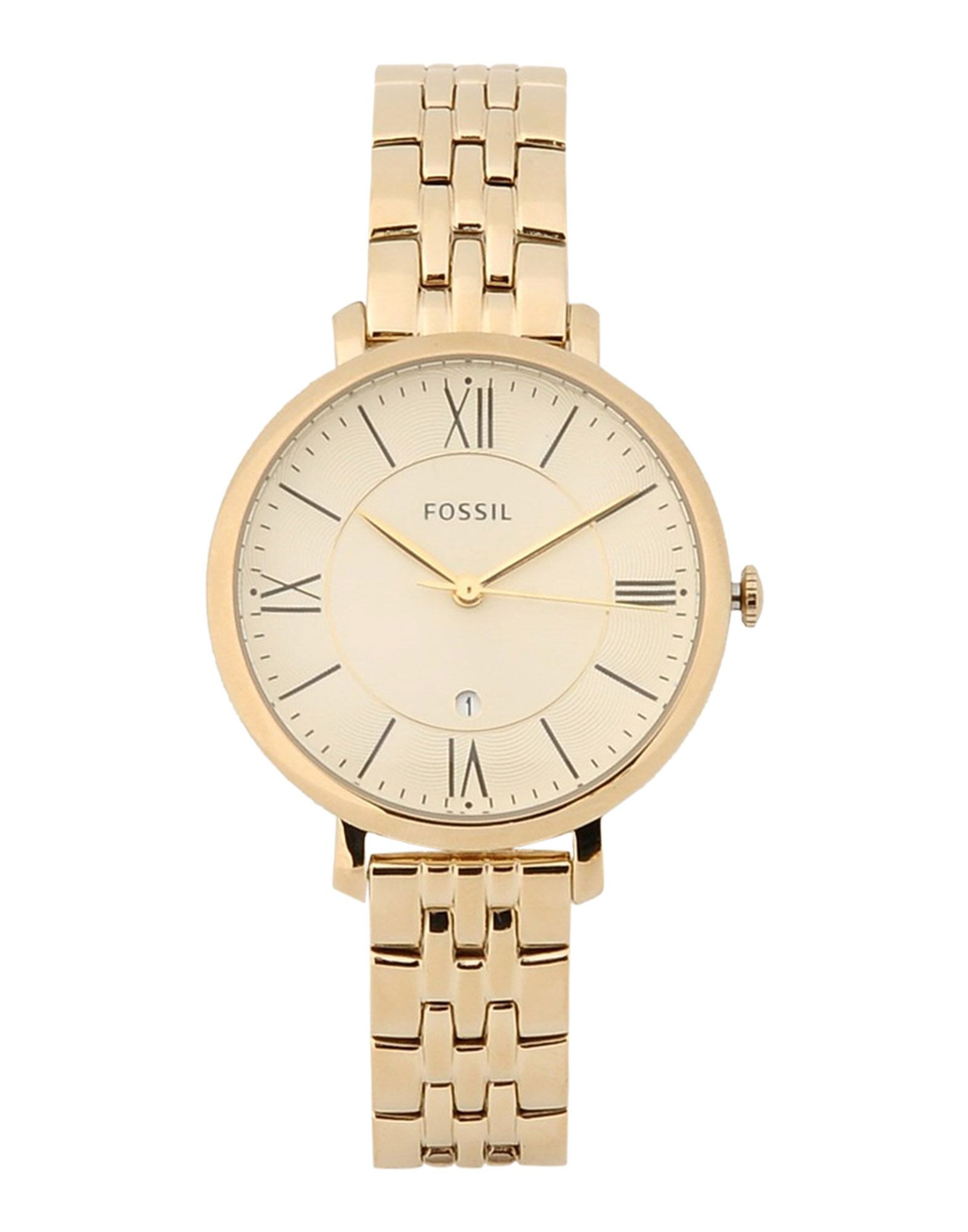 fossil gold digital watch