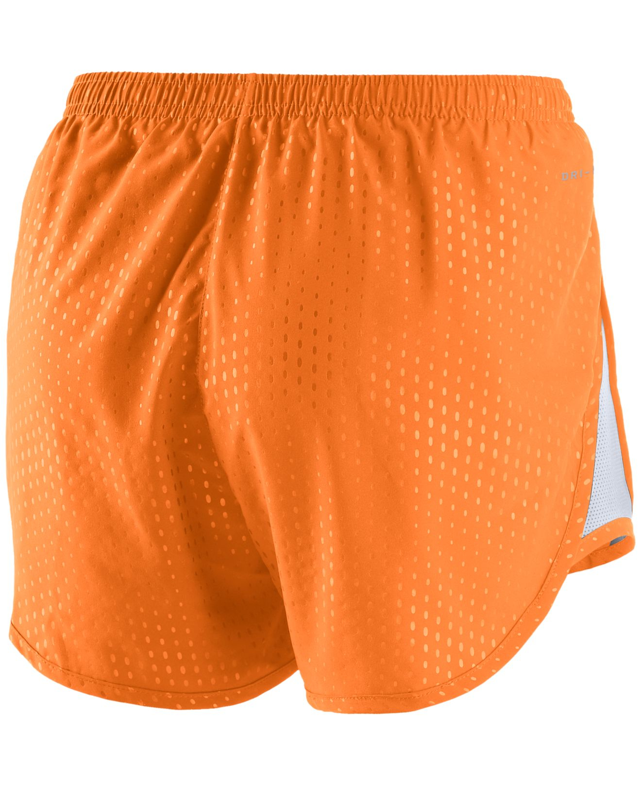 Nike Synthetic Women's Miami Dolphins Mod Tempo Shorts in Orange Lyst