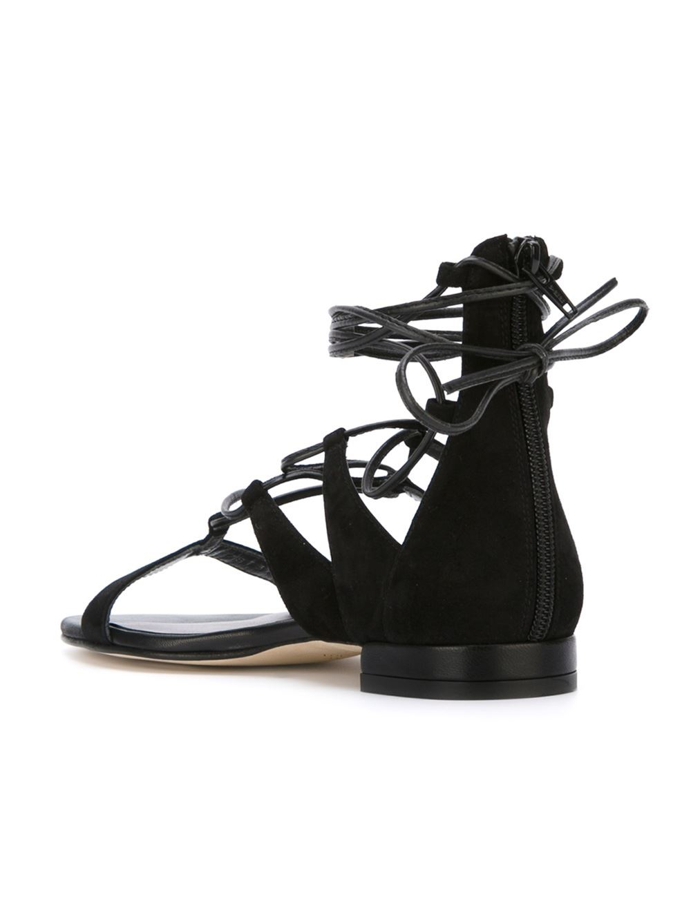 stuart weitzman tie up sandals