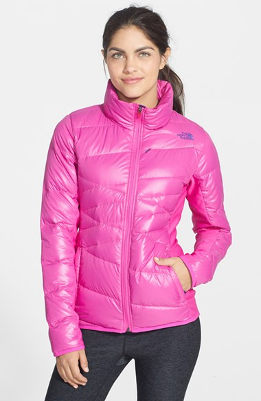 The north face Women'S 'Hyline' Hybrid Down Jacket in Pink (azalea pink ...