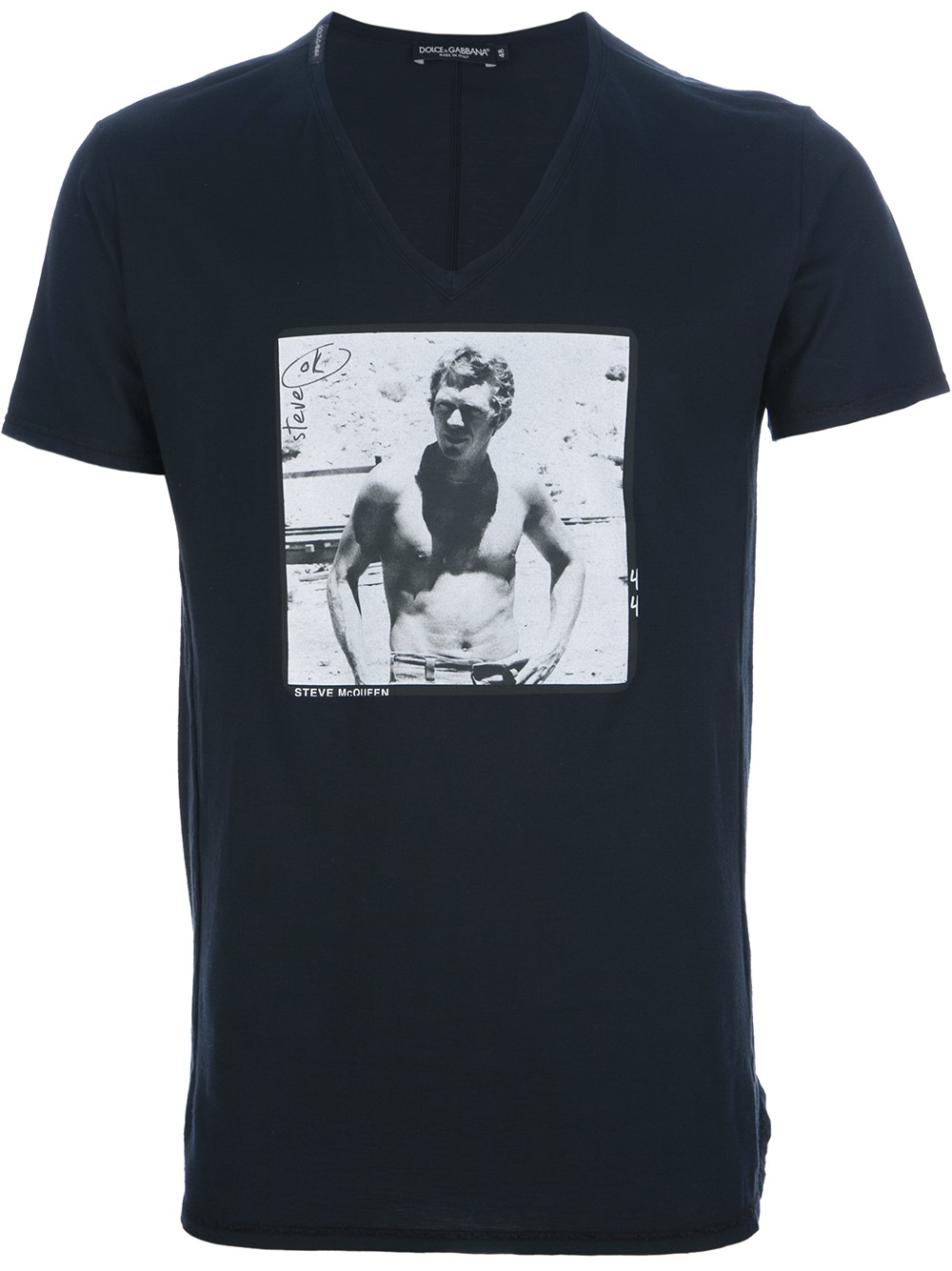 Dolce & Gabbana Steve Mcqueen Tshirt in Blue (Black) for Men | Lyst