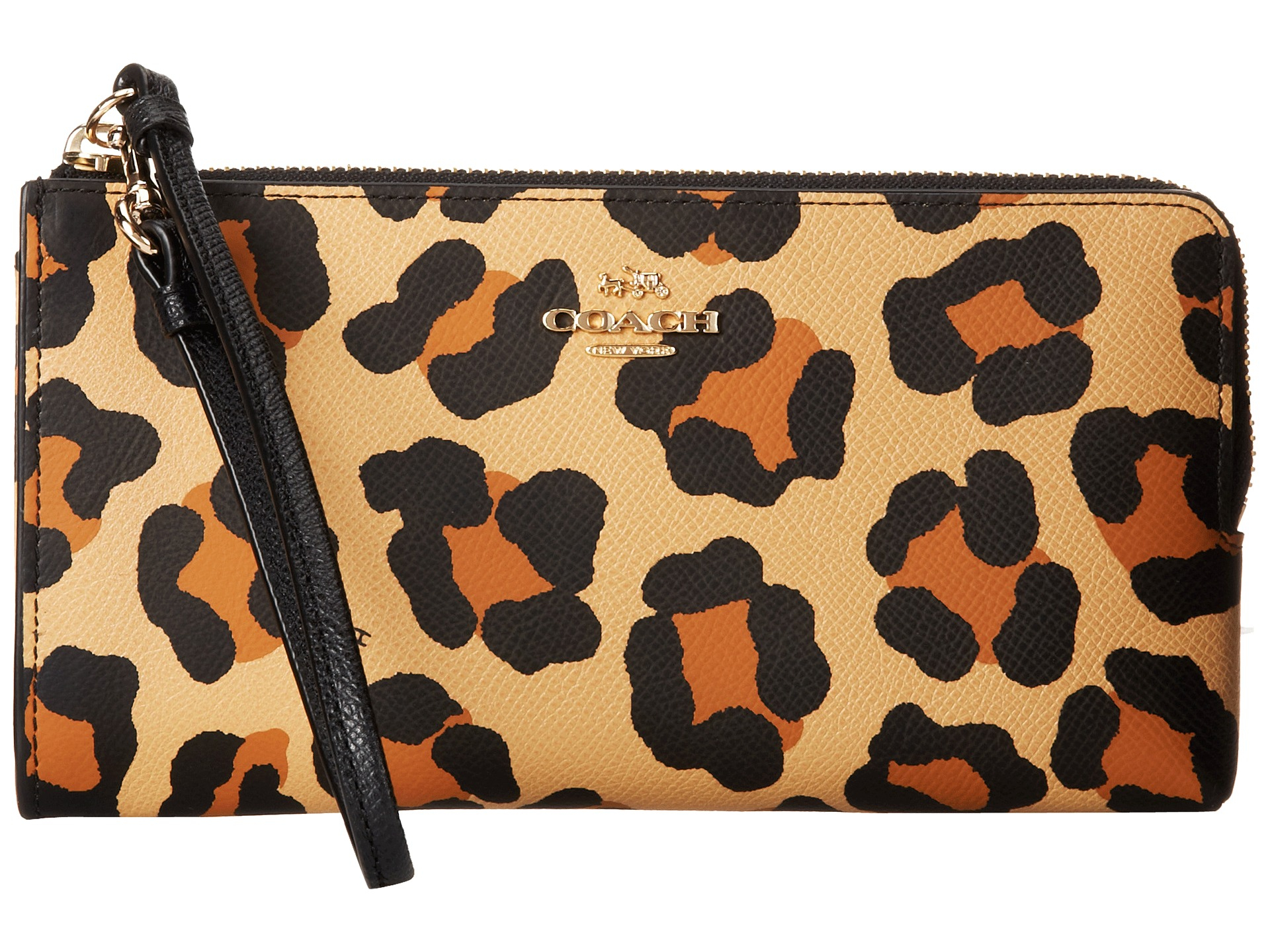 Black Leopard Print Coach Purse Best Image Ccdbb Org Lyst Coach Print Ocelot Crossgrain Zip Wallet