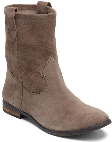 Vince Camuto Suede Ankle Boots in Brown (taupe) | Lyst