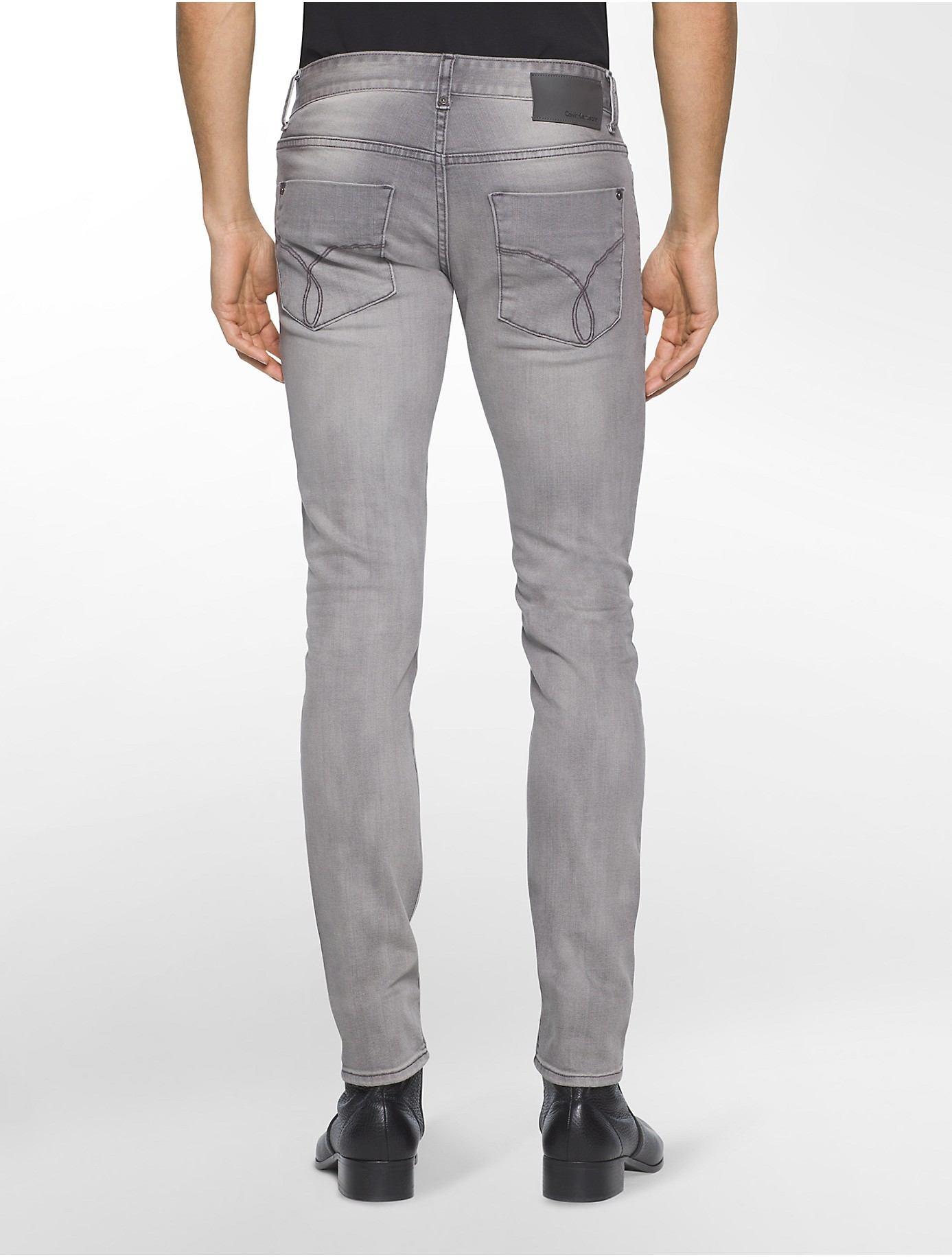 grey calvin klein jeans