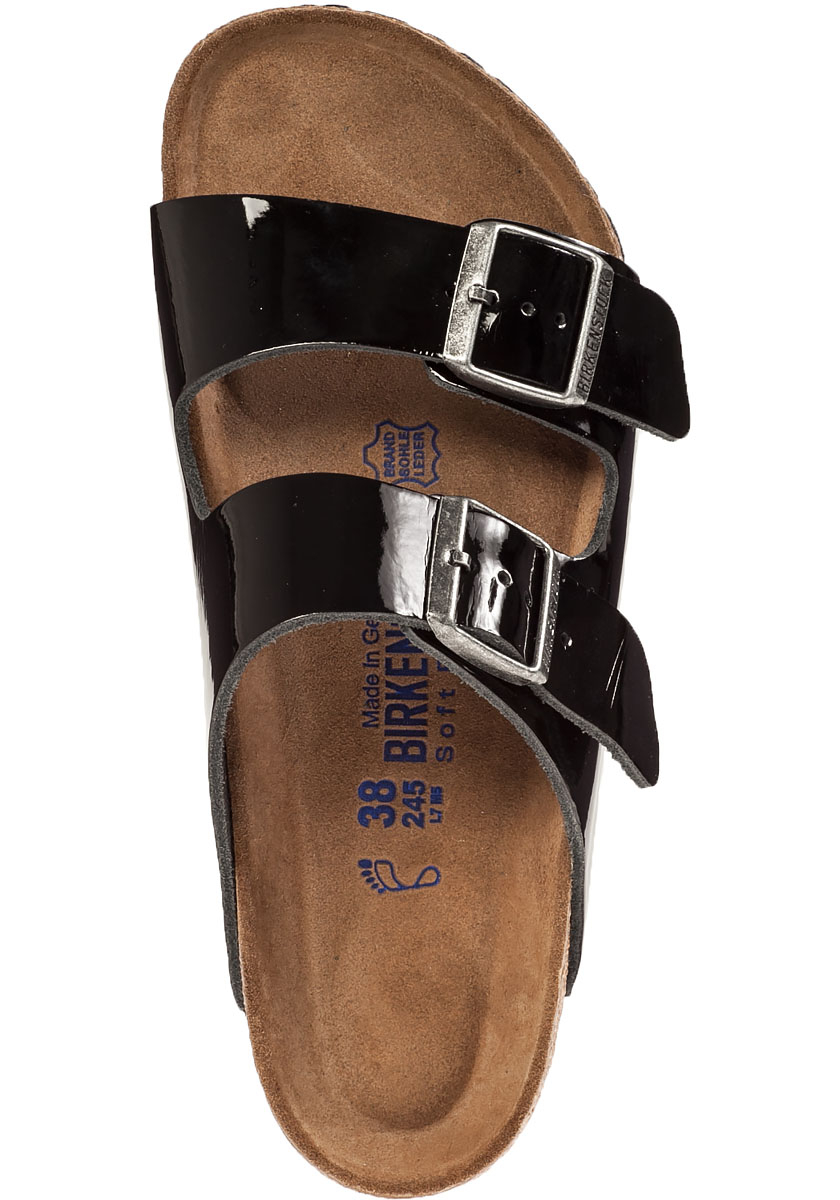 black patent birkenstocks