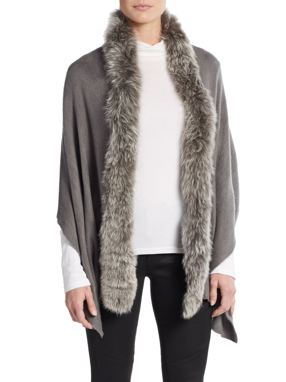 fur trim wrap