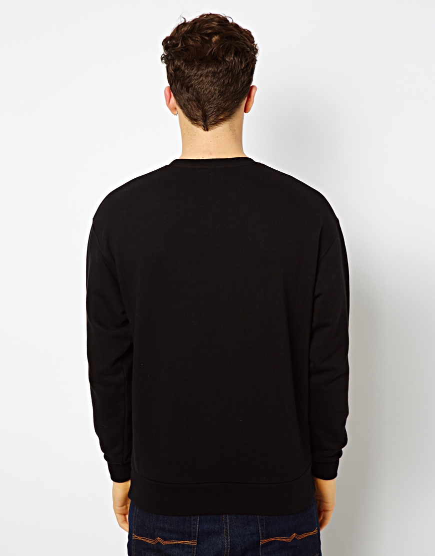 mens black oversized sweatshirt