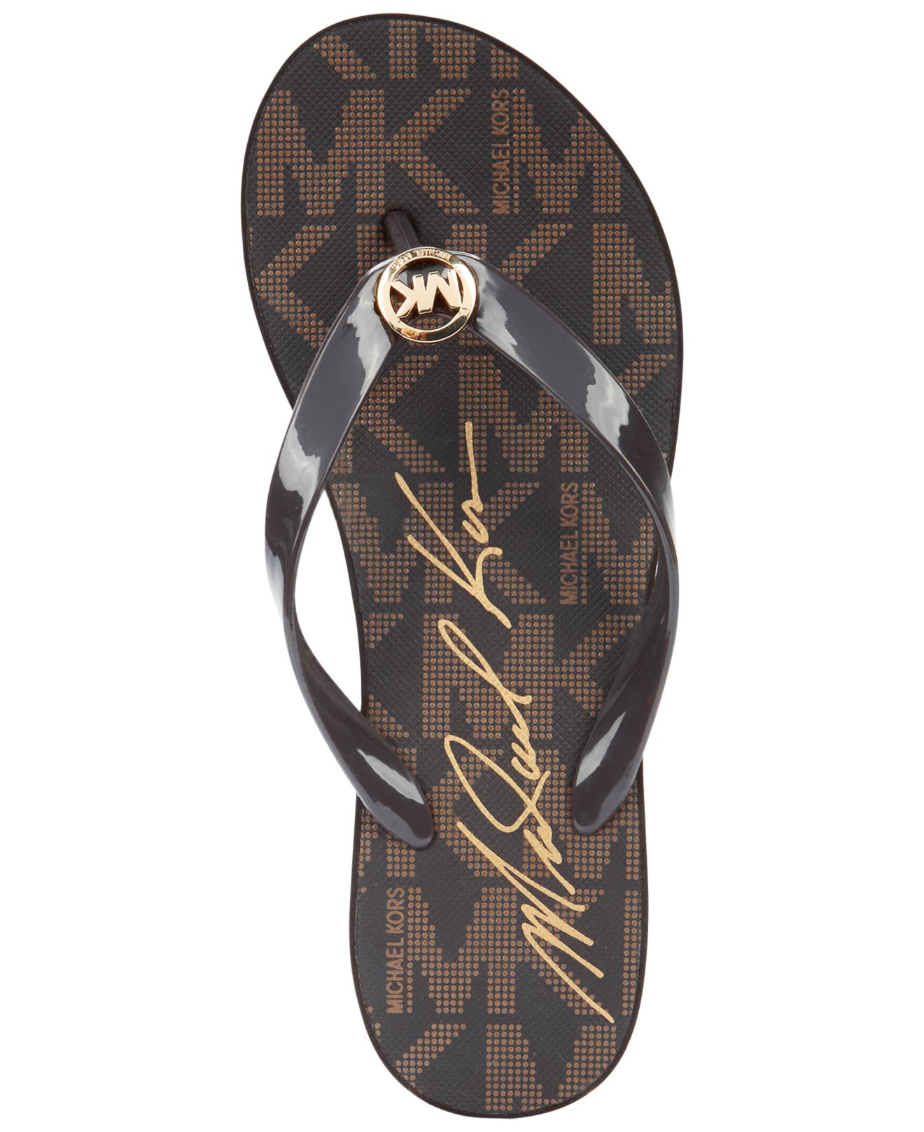 michael kors flip flops cheap