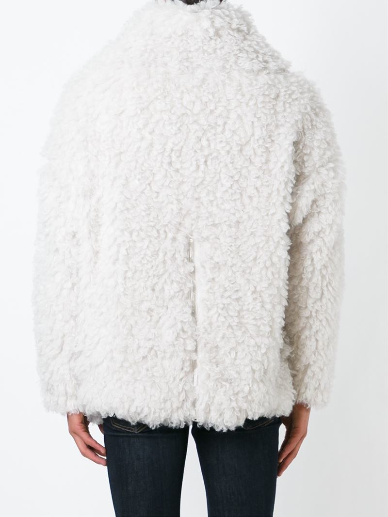 Lyst - Golden goose deluxe brand Faux Shearling Sweater in White for Men