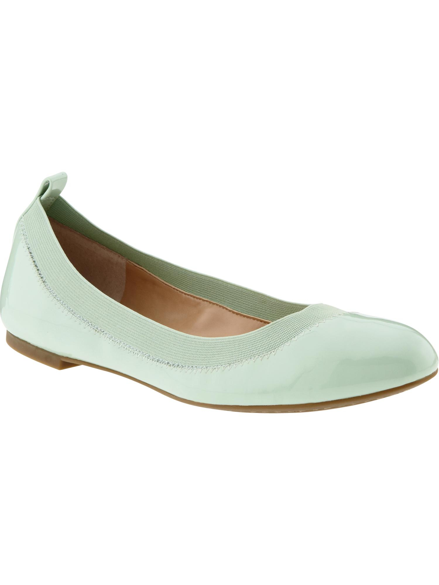 mint green ballet flats
