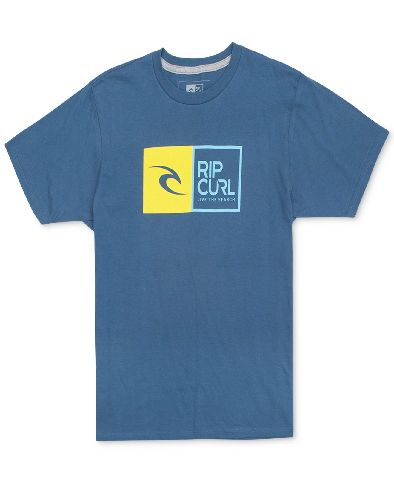 Lyst - Rip Curl Logo Graphic T-shirt in Blue for Men