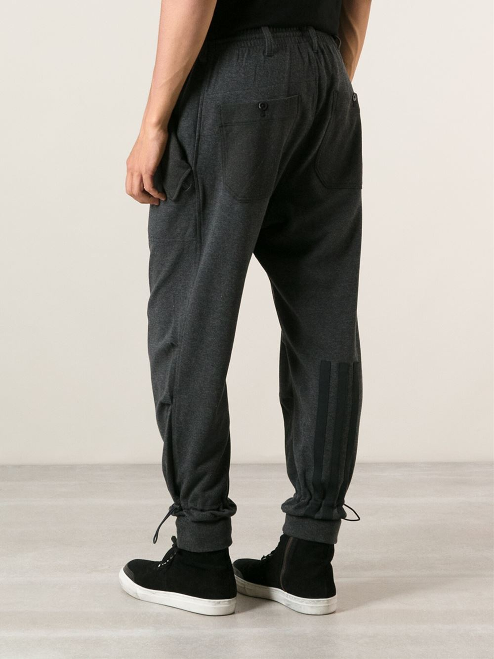 Y-3 Flap Pocket Track Pants in Grey (Gray) for Men - Lyst