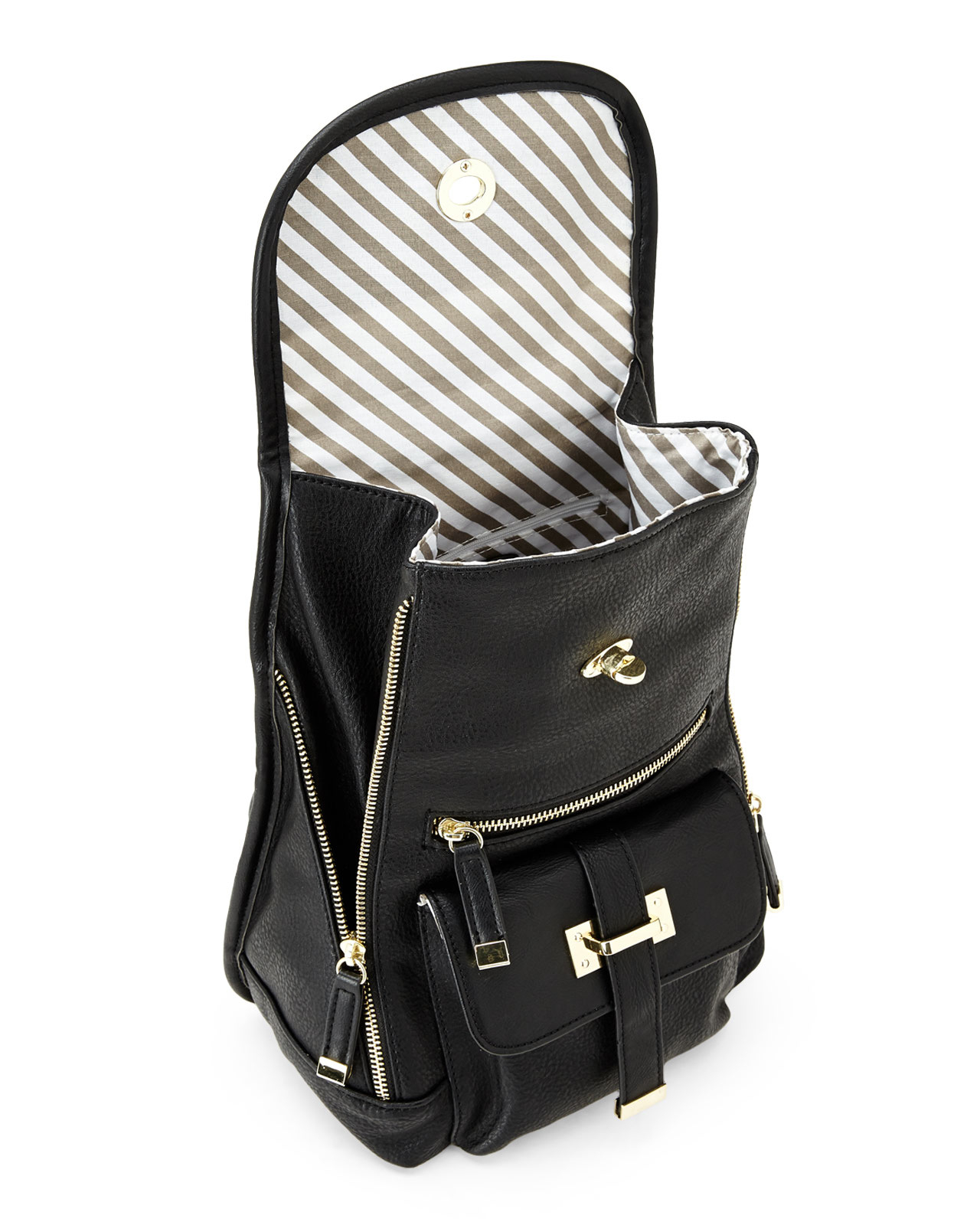 steve madden black backpack purse