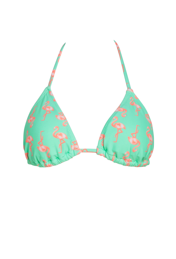 flamingo bikini top