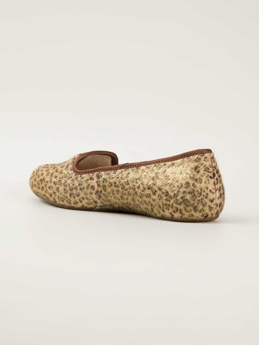 UGG Leopard Print Slippers in Brown - Lyst