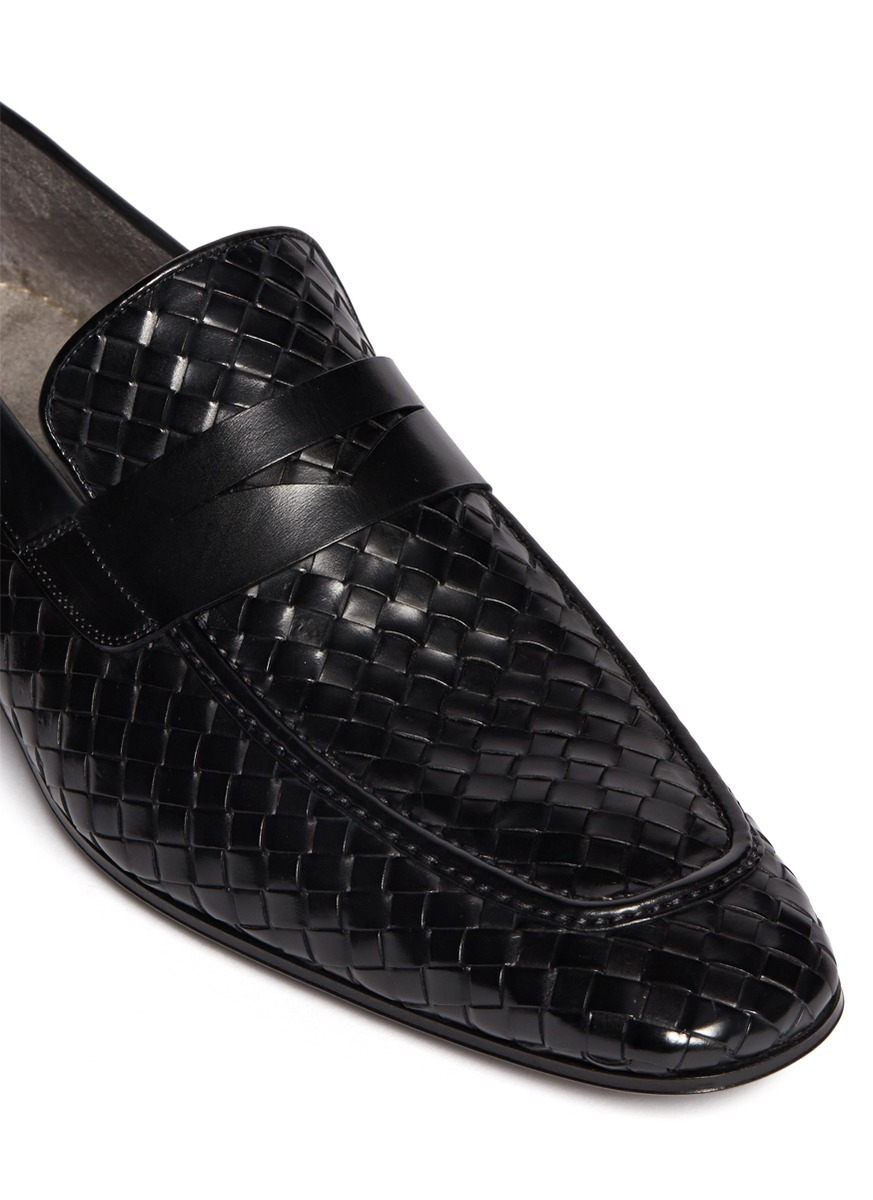 Magnanni Men's Patent Leather Tassel Loafers Black