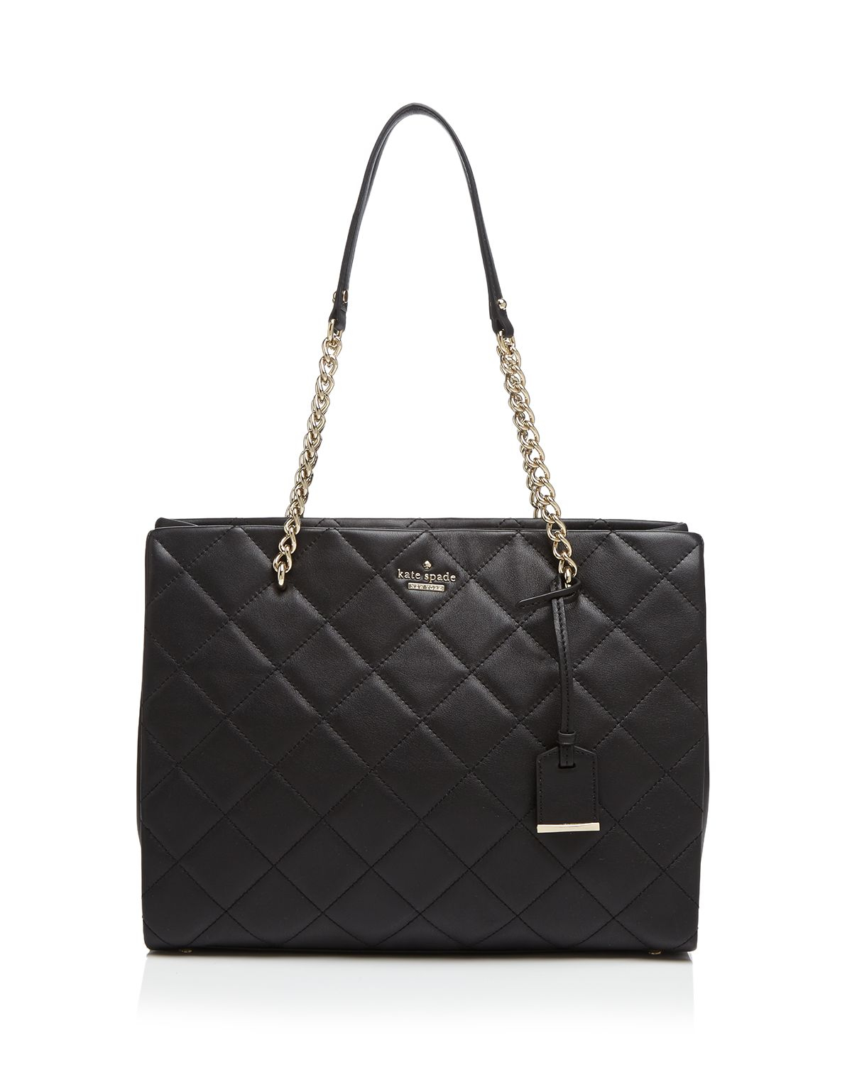 Lyst - Kate spade Emerson Place Phoebe Quilted Tote in Black